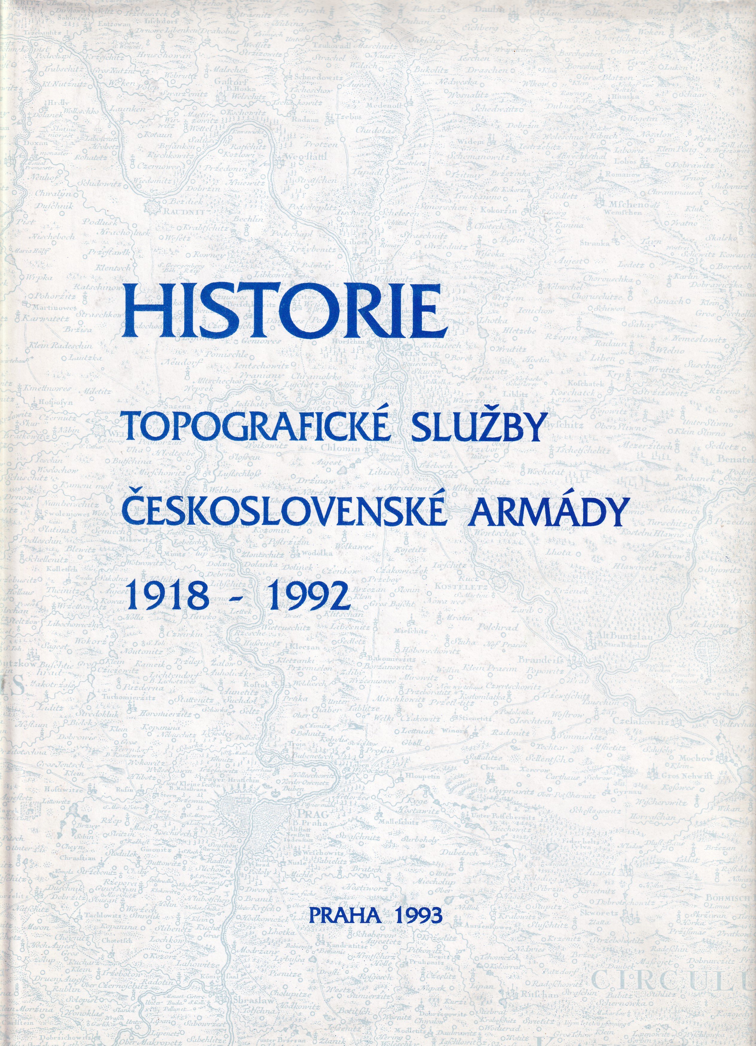 Historie topografické služby Československé armády 1918-1992