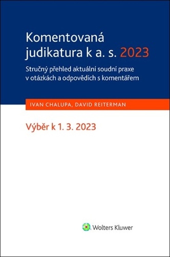 Komentovaná judikatura k a. s. 2023