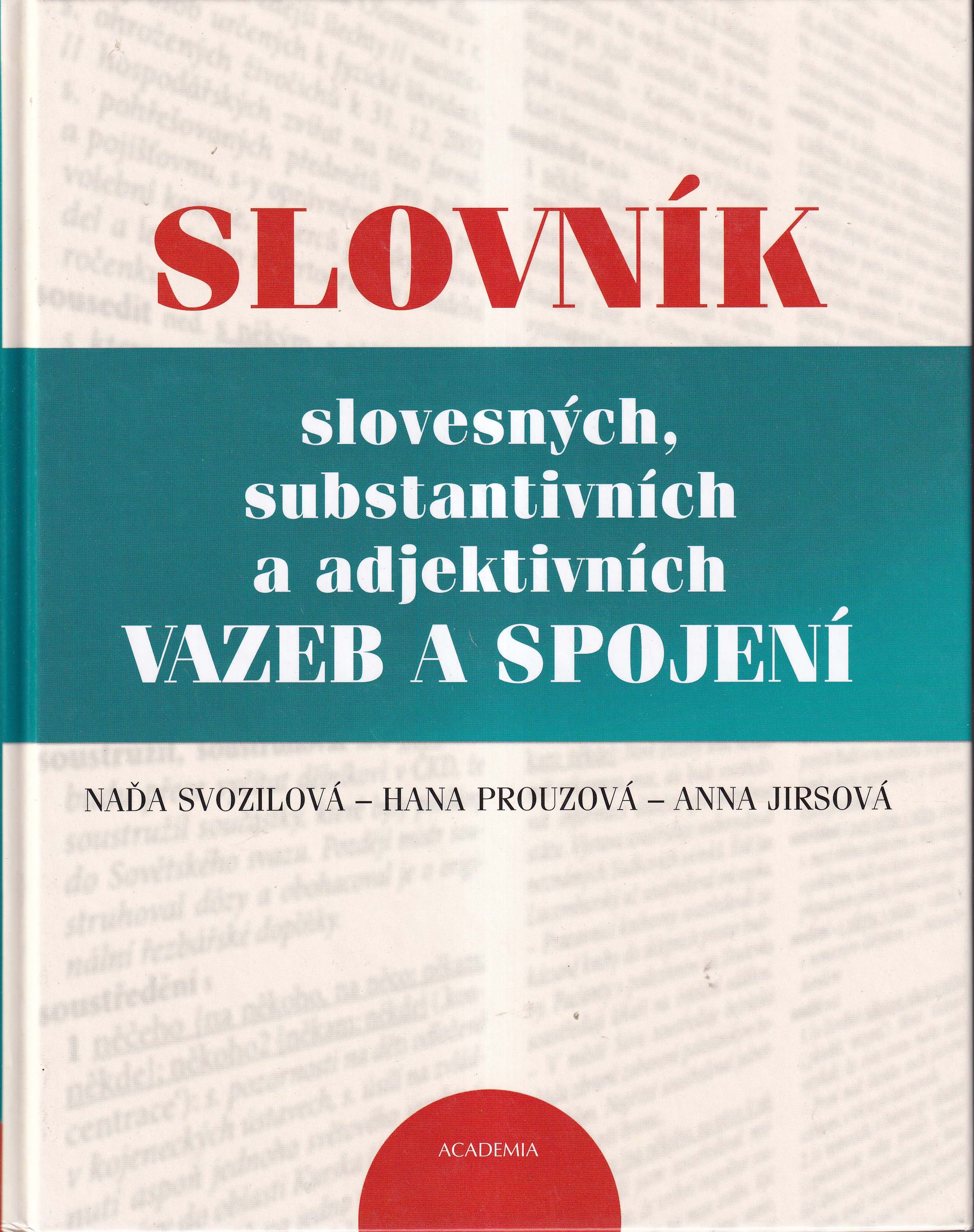 Slovník slovesných, substantivních a adjektivních vazeb a spojení