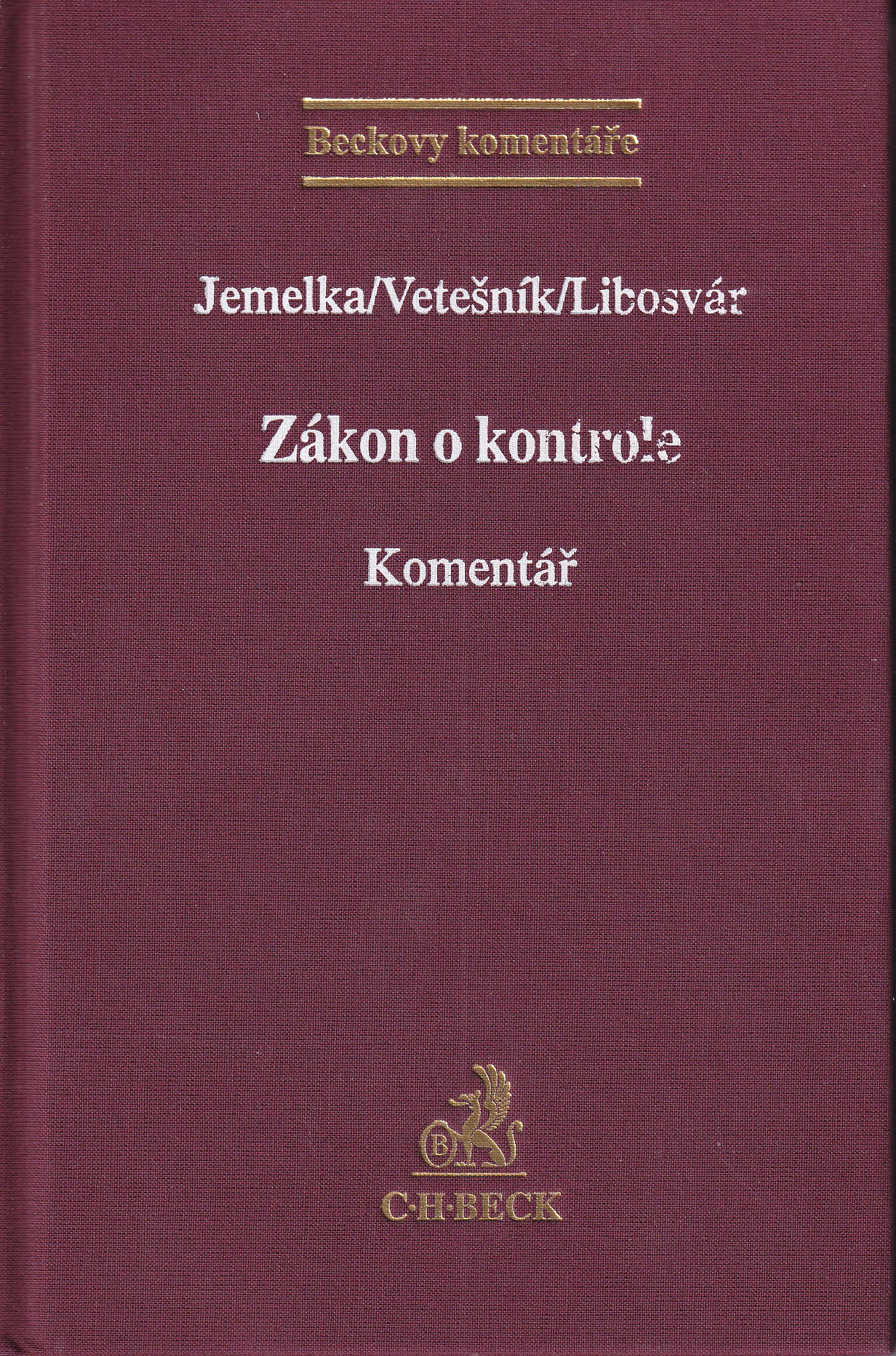 Zákon o kontrole   komentář