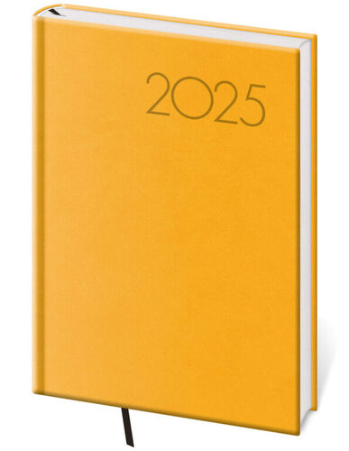 Denní diář 2025 A5 Print Pop žlutý