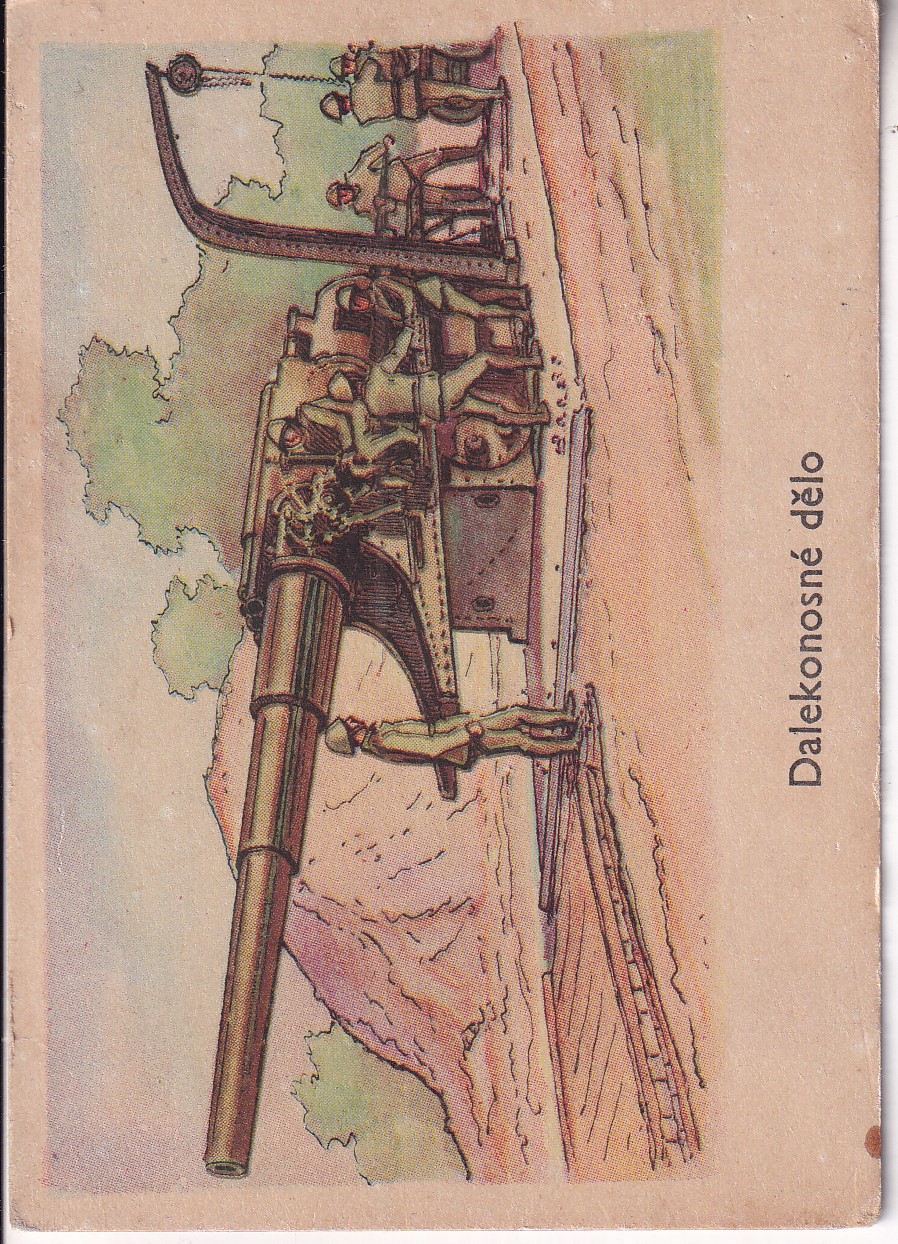 Stará reklama Čsl. armáda 1. republika - Dalekonosné dělo (Žitovka)