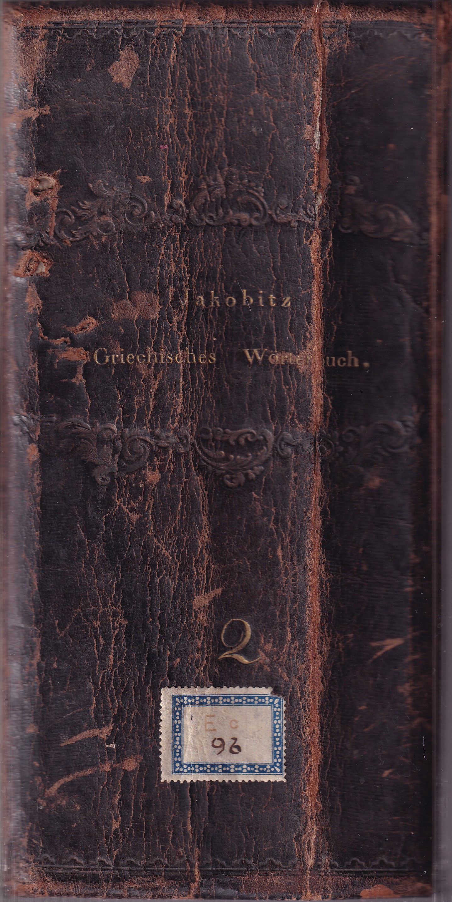Handworterbuch der Griechischen Sprache -  2.díl