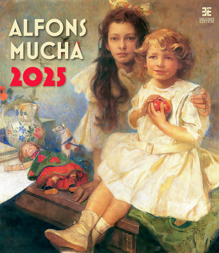 Alfons Mucha 2025 - nástěnný kalendář