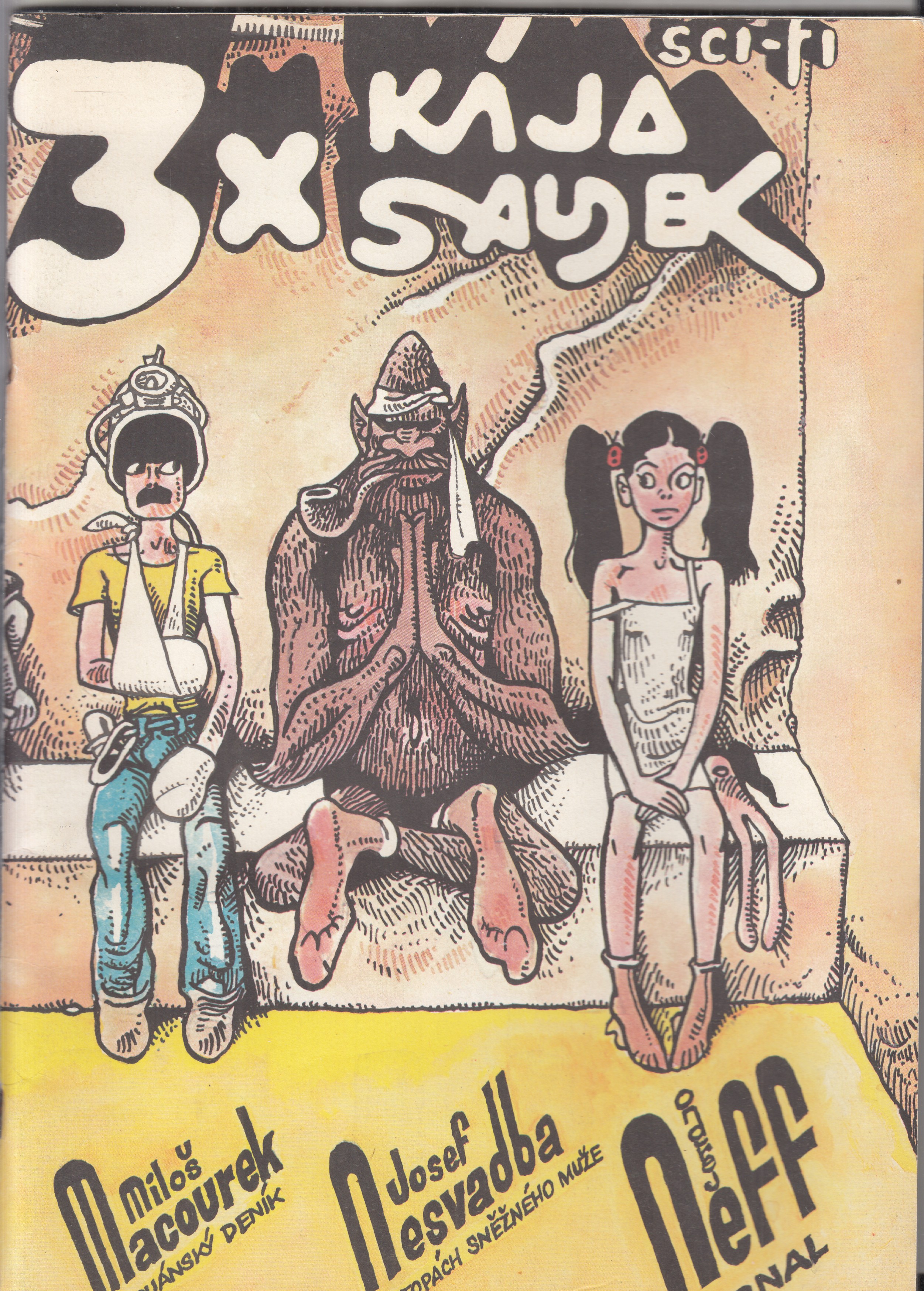 3x Kája Saudek : obrázkový seriál : sci-fi