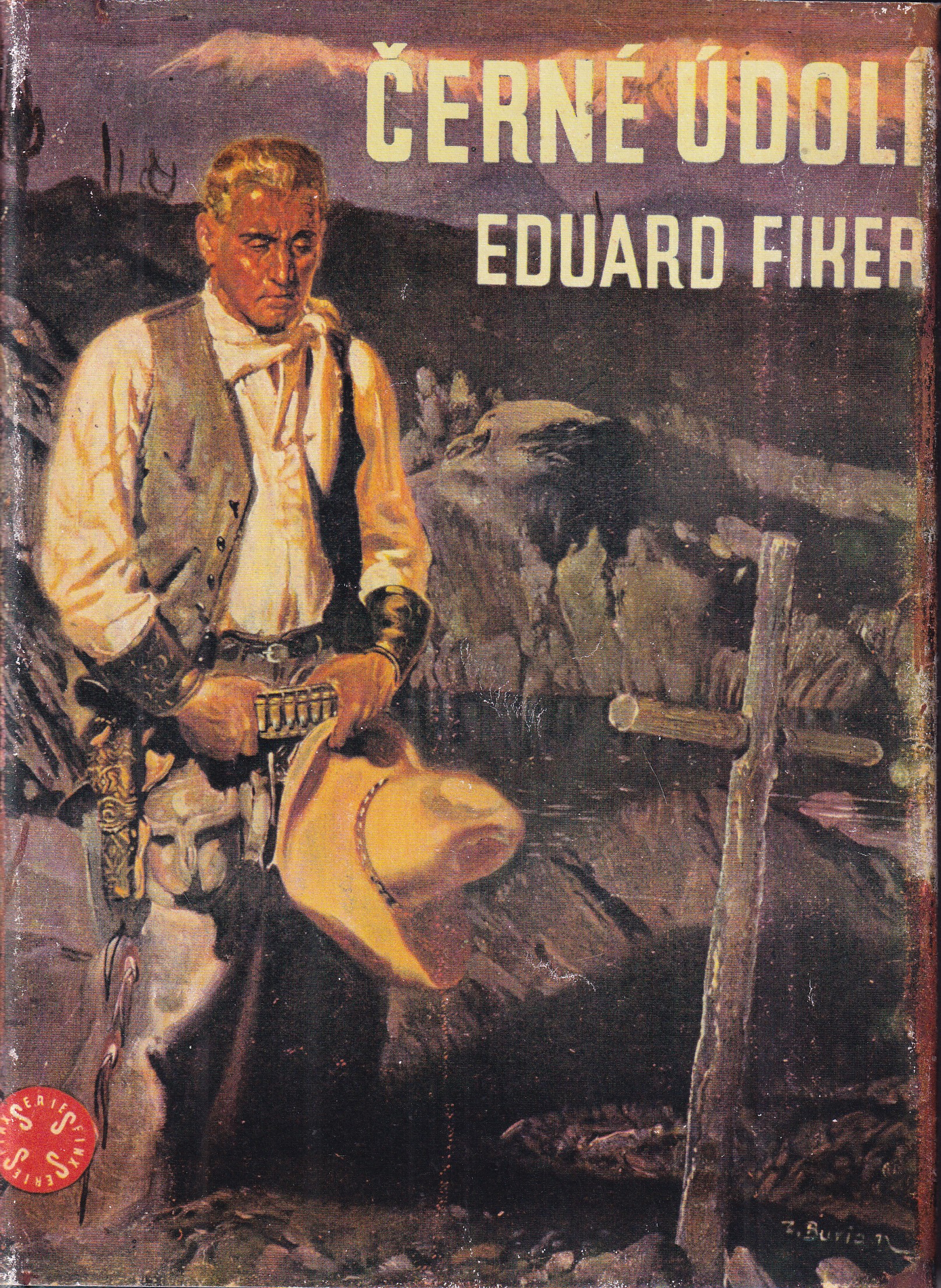 Černé údolí / obálka Zdeněk Burian