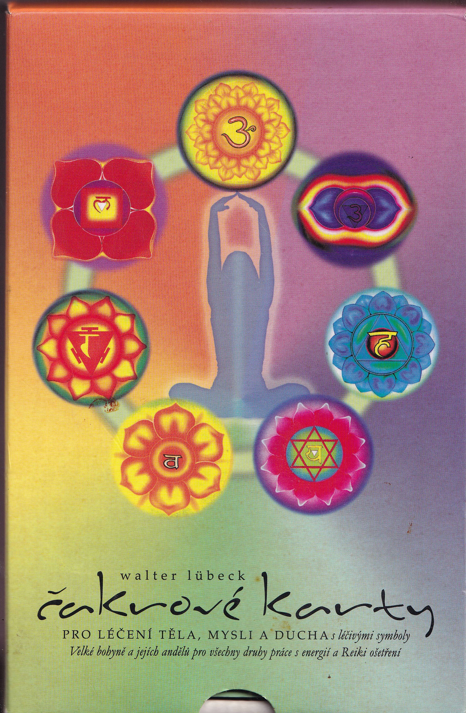Čakrové karty : pro léčení těla, mysli a ducha : s léčivými symboly Velké bohyně a [sic] jejích andělů pro všechny druhy práce s