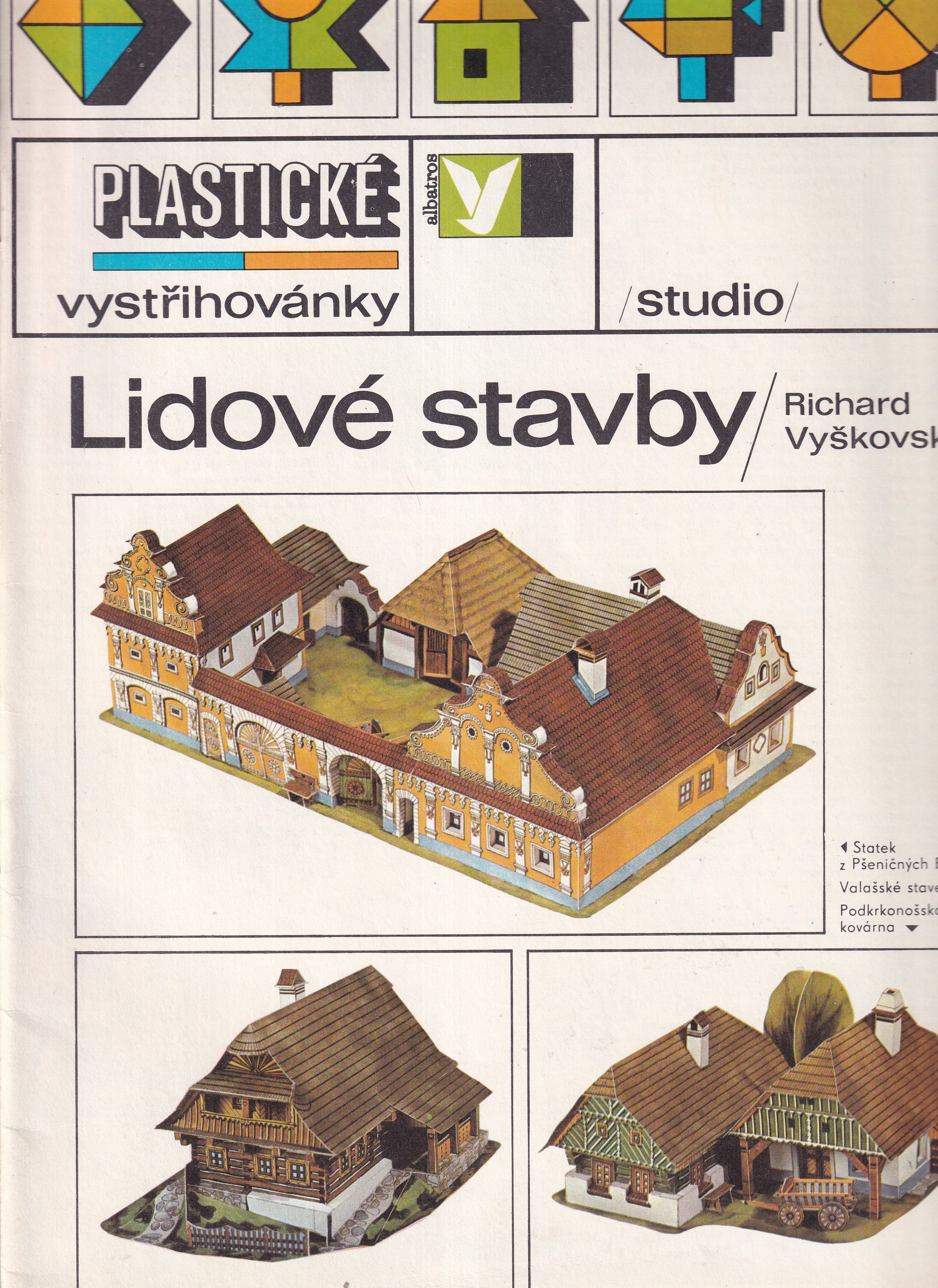 Plastické vystřihovánky - Lidové stavby