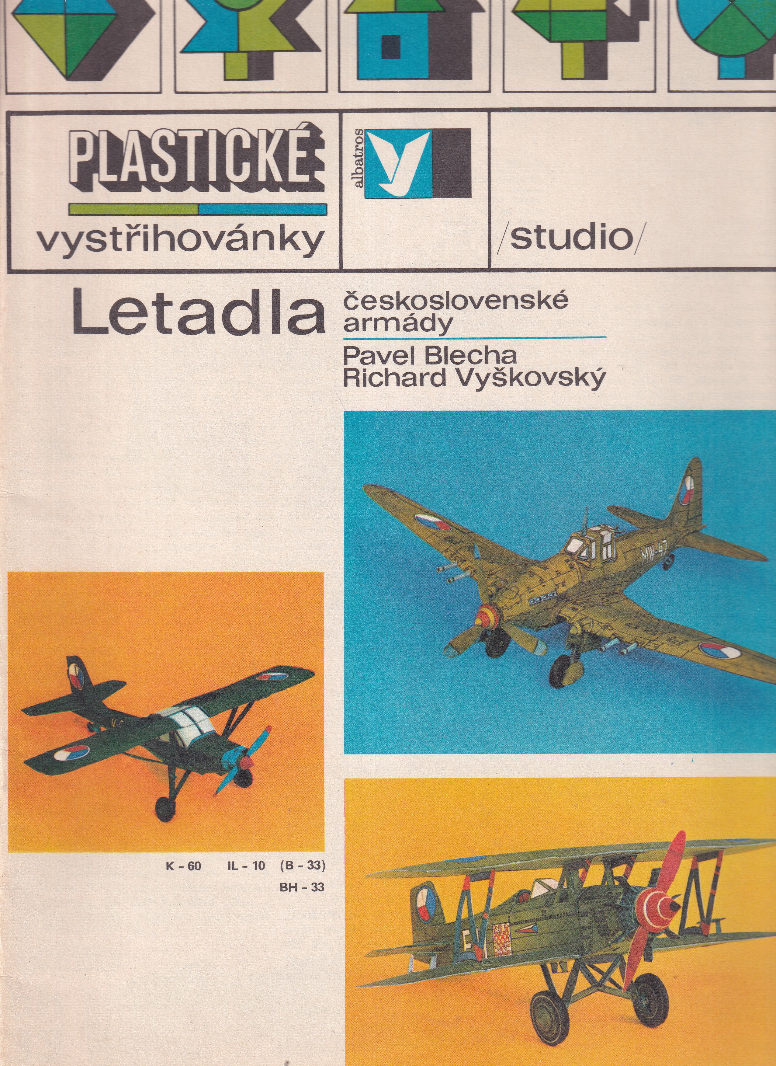 Plastické vystřihovánky - Letadla československé armády
