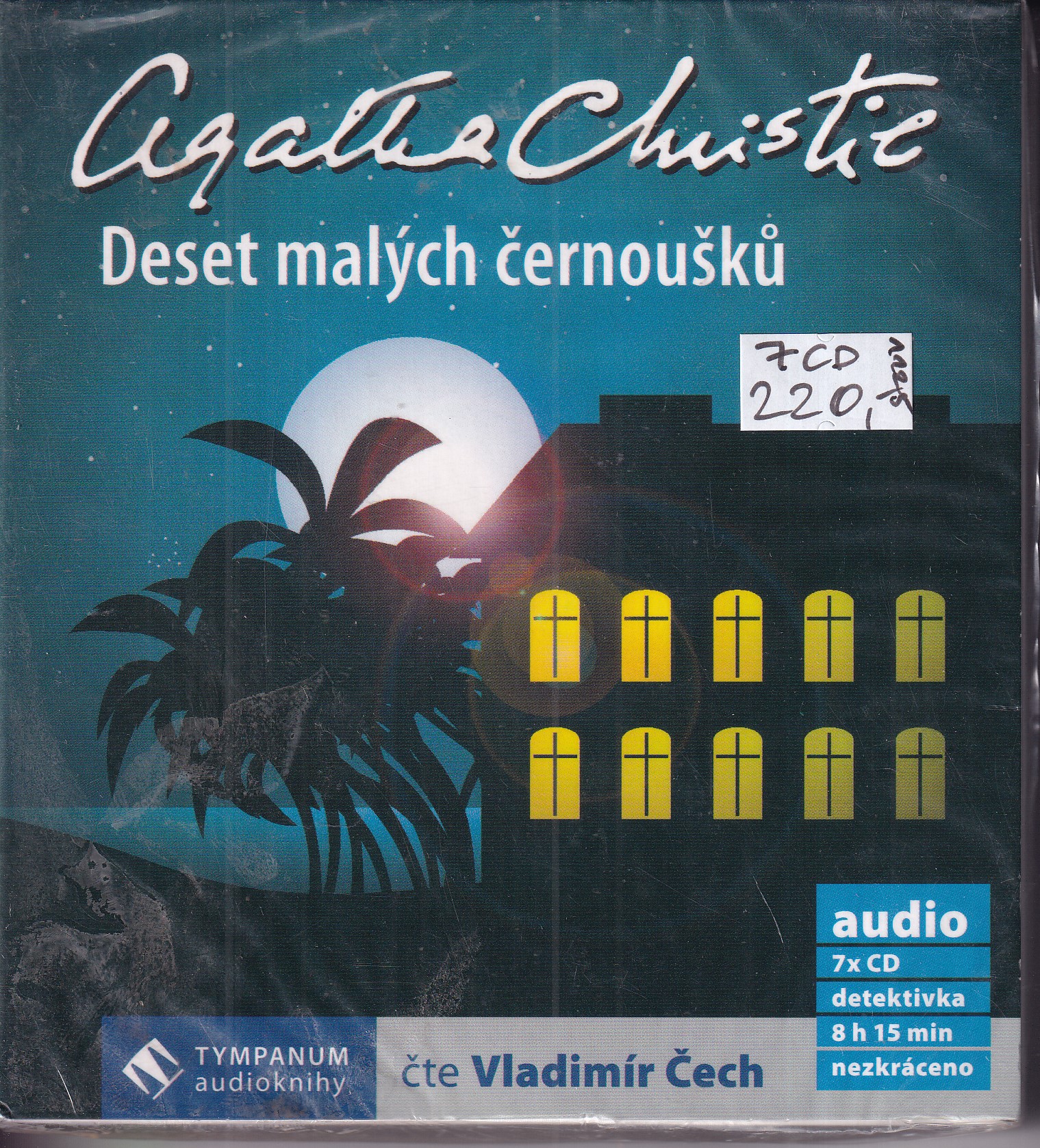 7 CD, audiokniha Agatha Christie : Deset malých černoušků