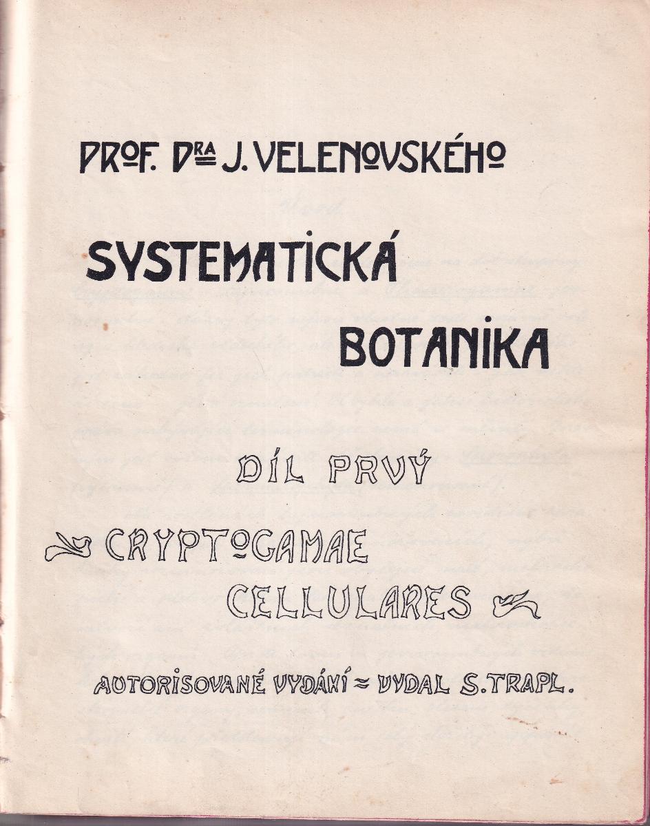 Systematická botanika - přefocený rukopis