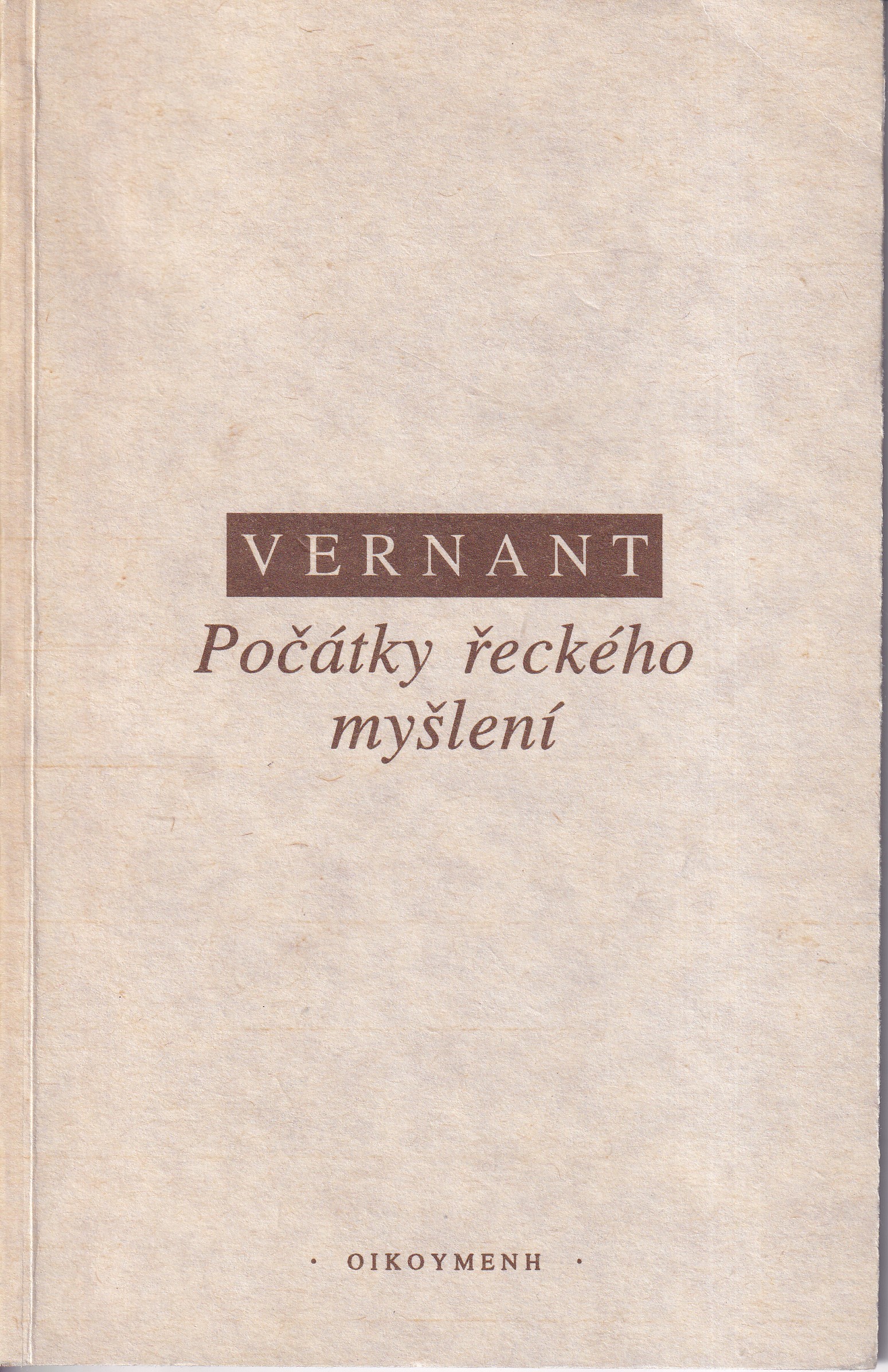 Počátky řeckého myšlení