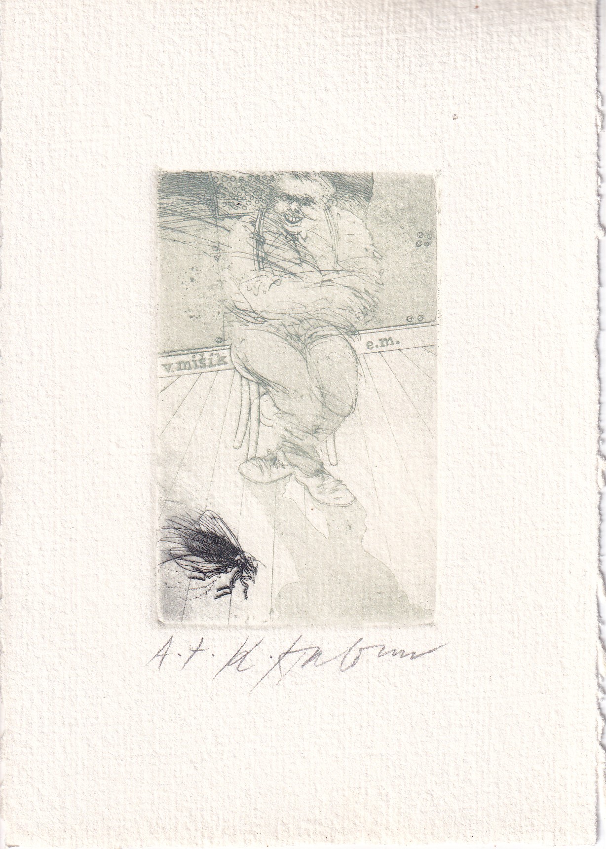 Karel Haloun : Exlibris V. Mišík