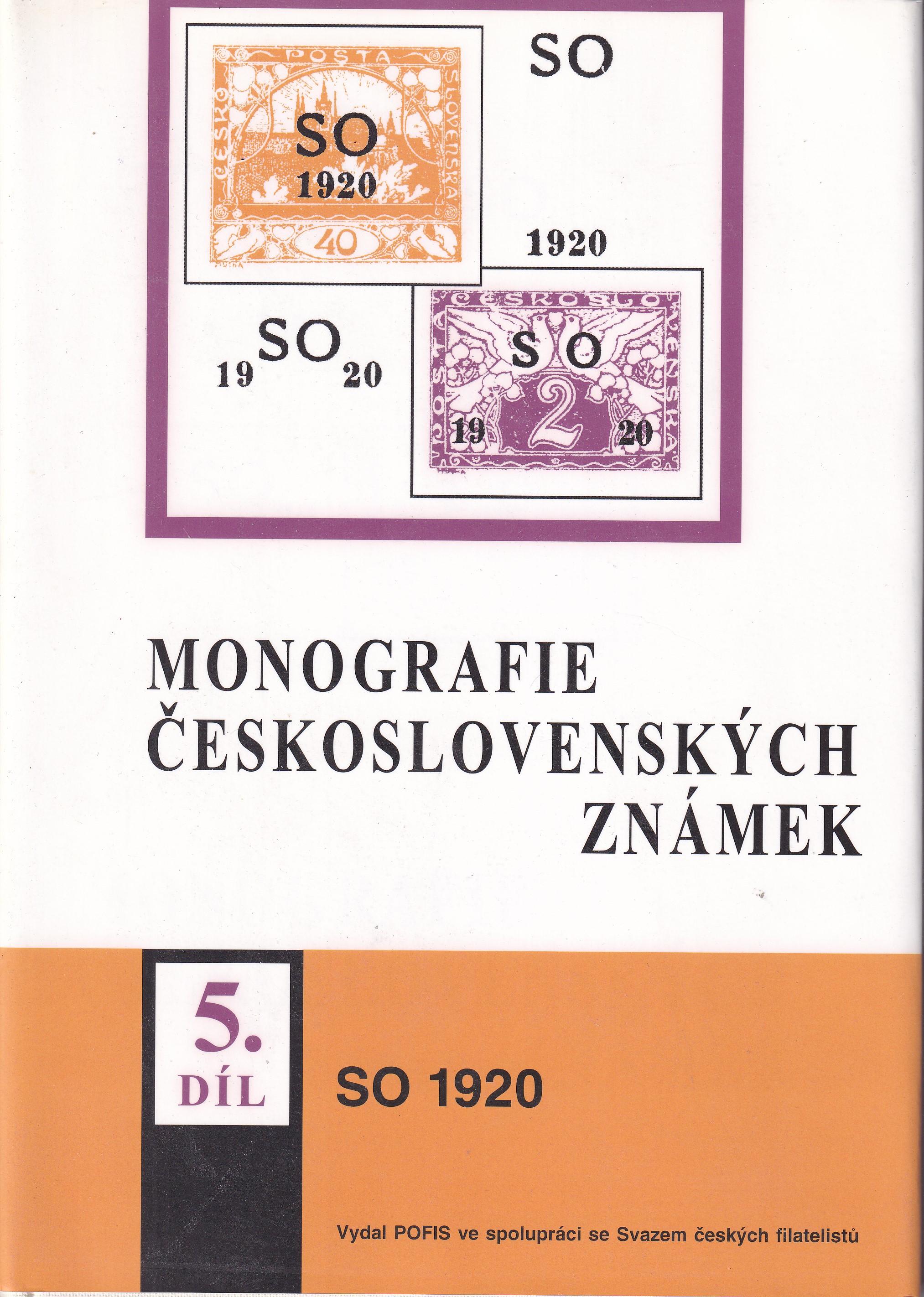 Monografie československých známek  SO 1920 - 5. díl