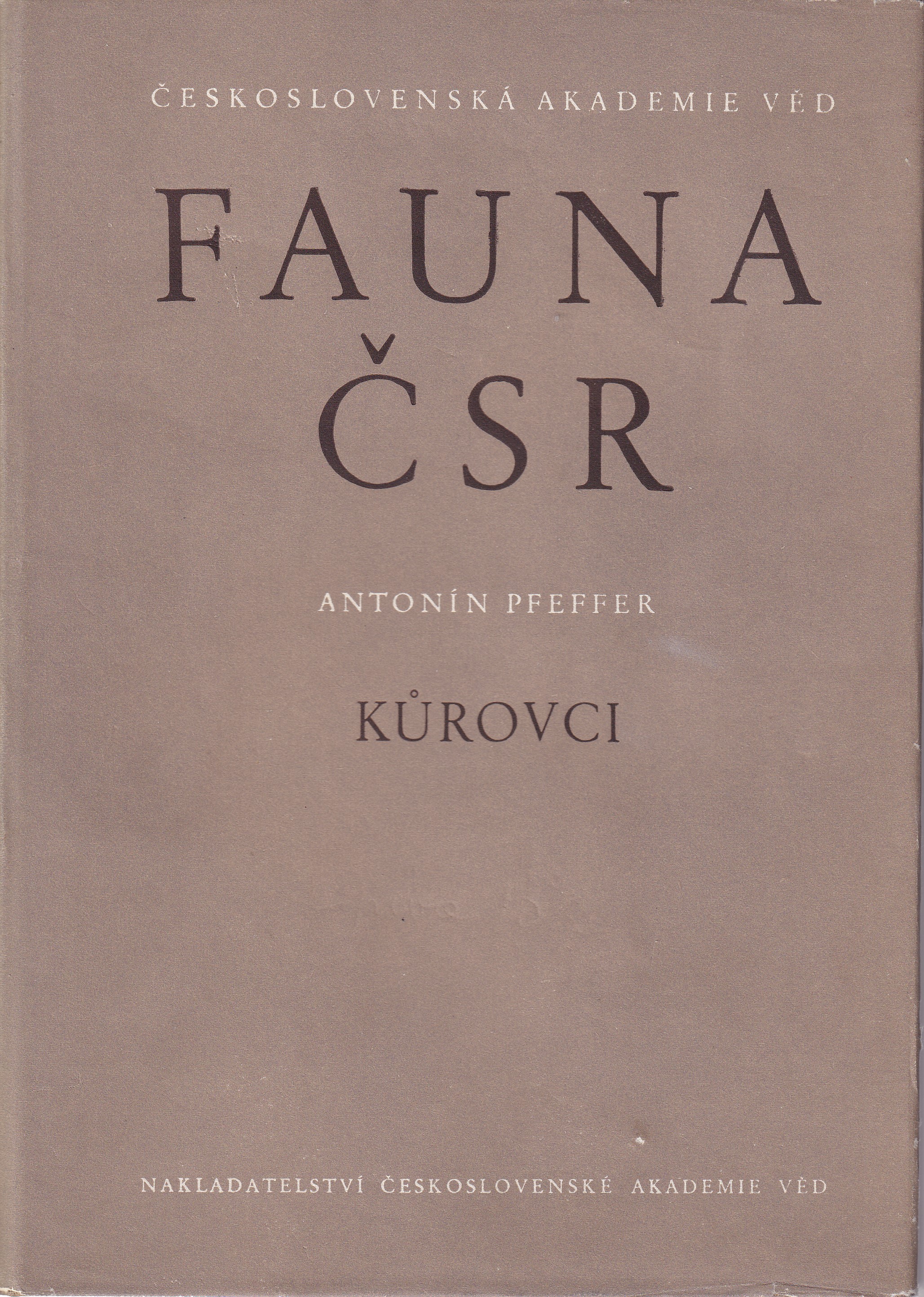 Fauna ČSR Svazek 6  Kůrovci - Scolytoidea : (Řád: Brouci - Coleoptera)  Antonín Pfeffer