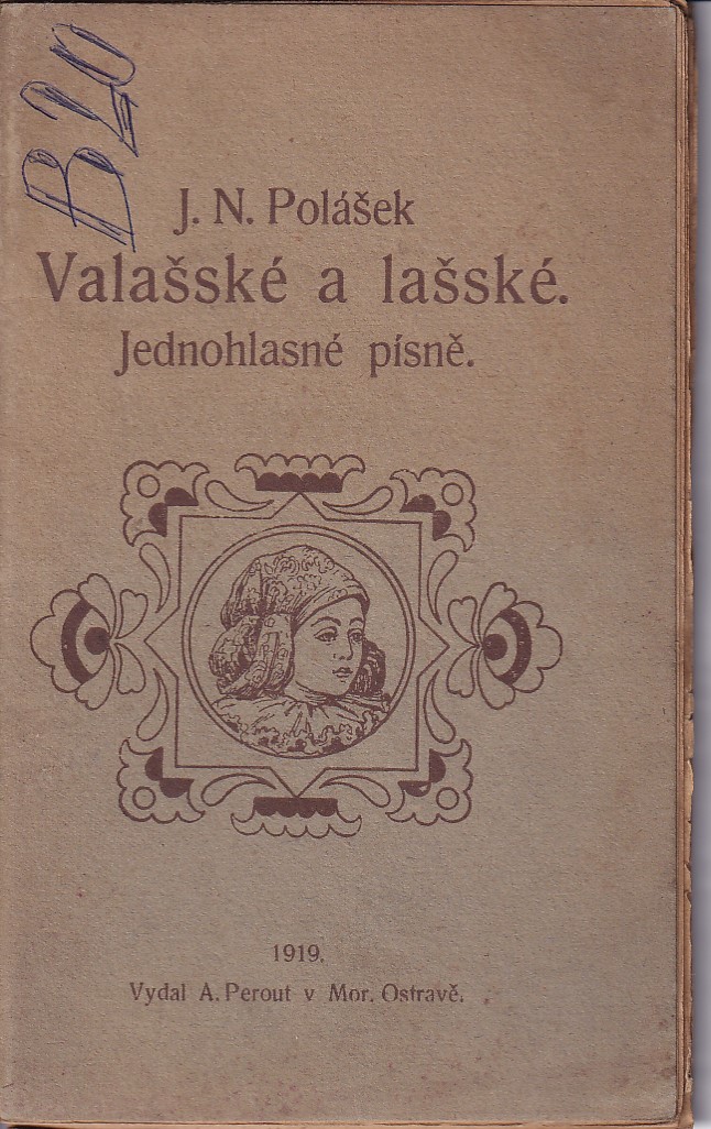 Valašské a Lašské jednohlasé písně - noty