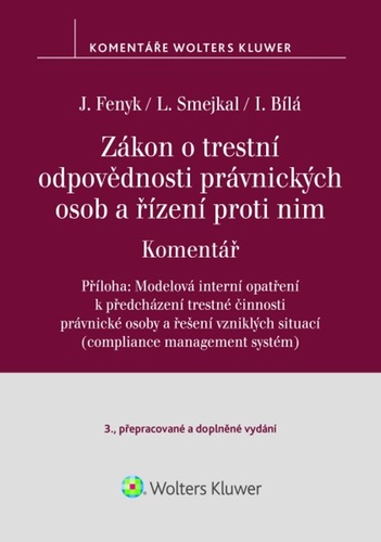 Zákon o trestní odpovědnosti právnických osob a řízení proti nim Komentář