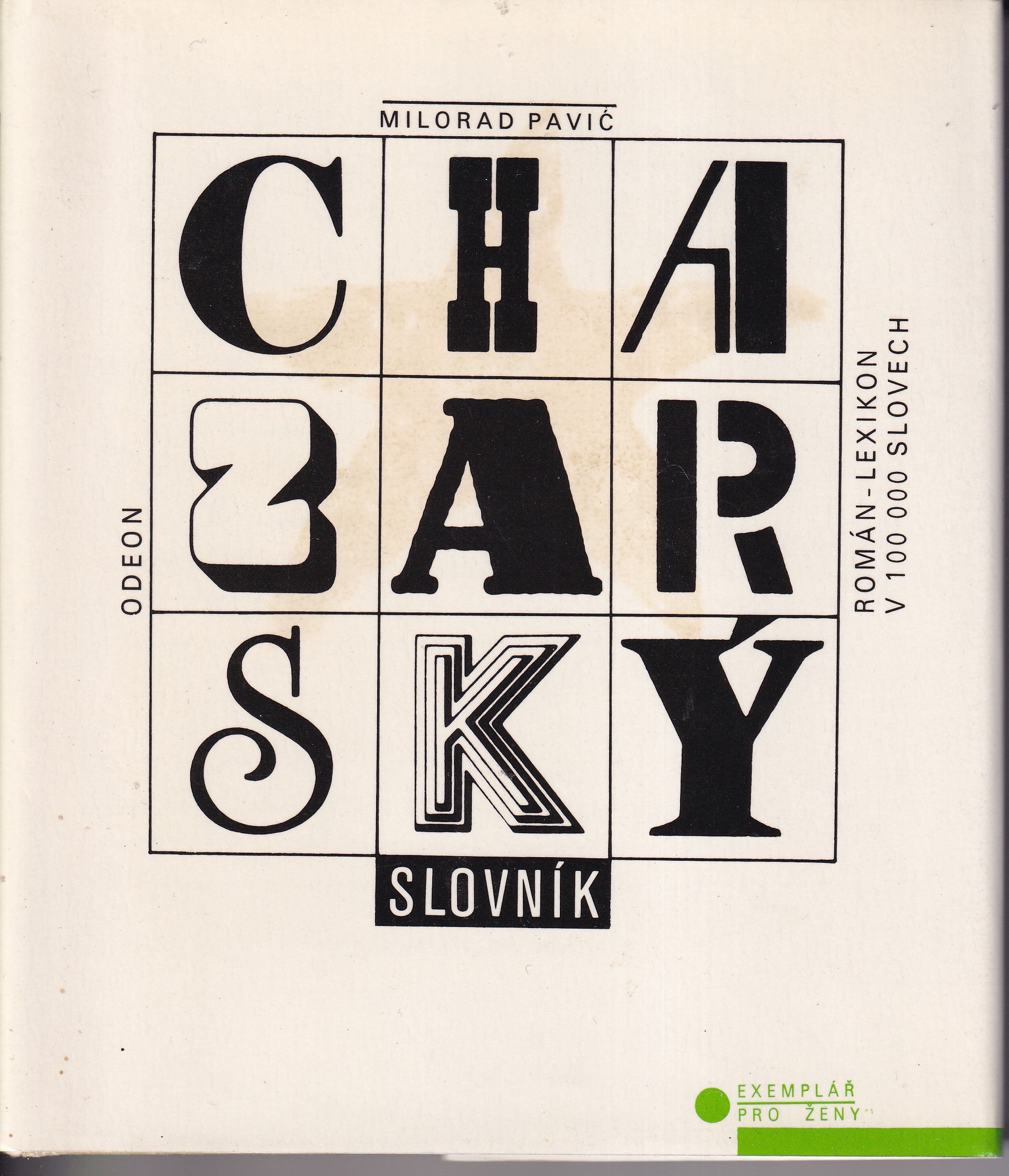 Chazarský slovník exemplář pro ženy