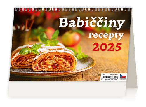 Babiččiny recepty 2025 - stolní kalendář