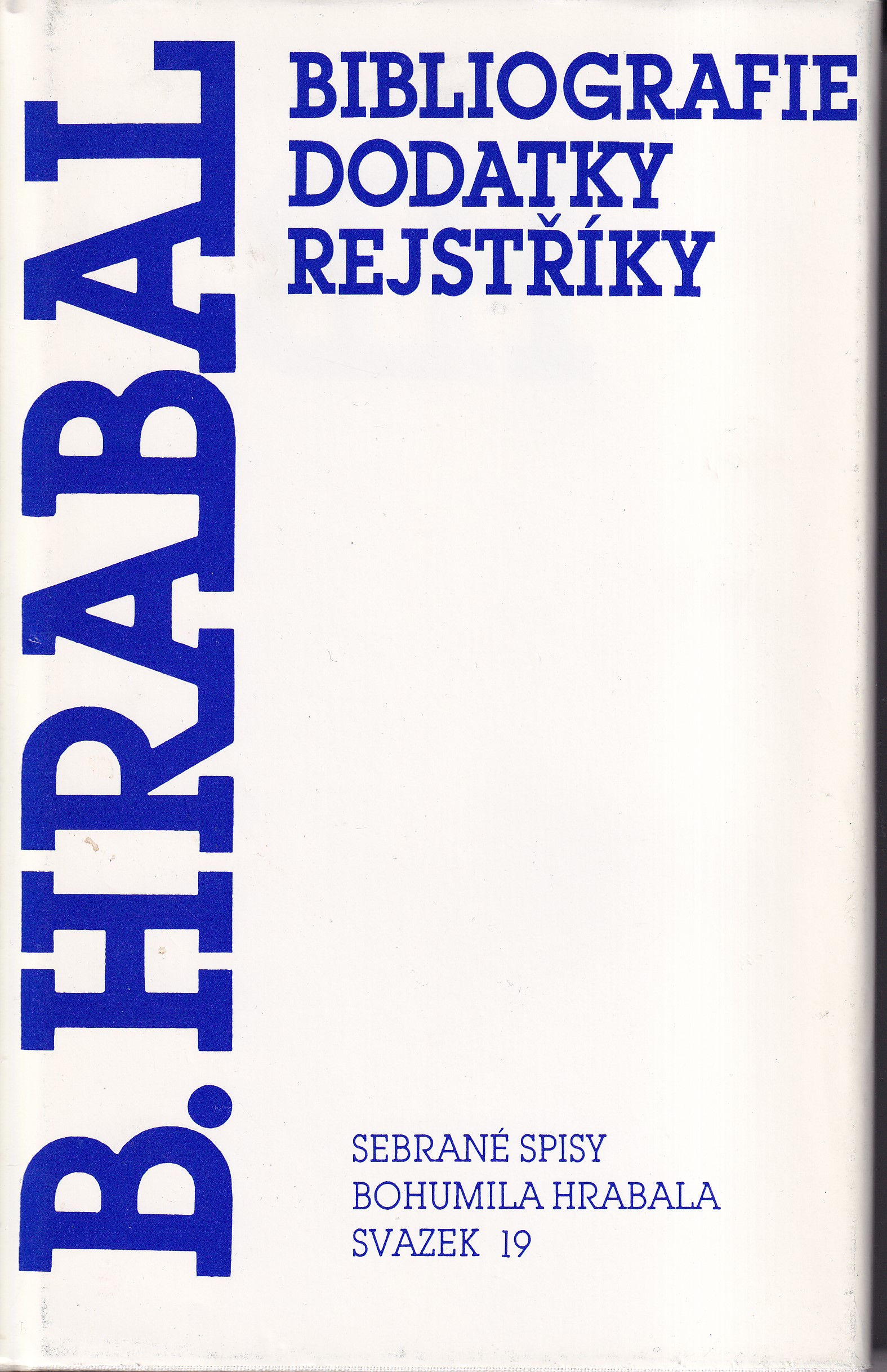 Bibliografie, dodatky, rejstříky