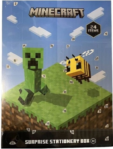 Minecraft adventní kalendář papírenský