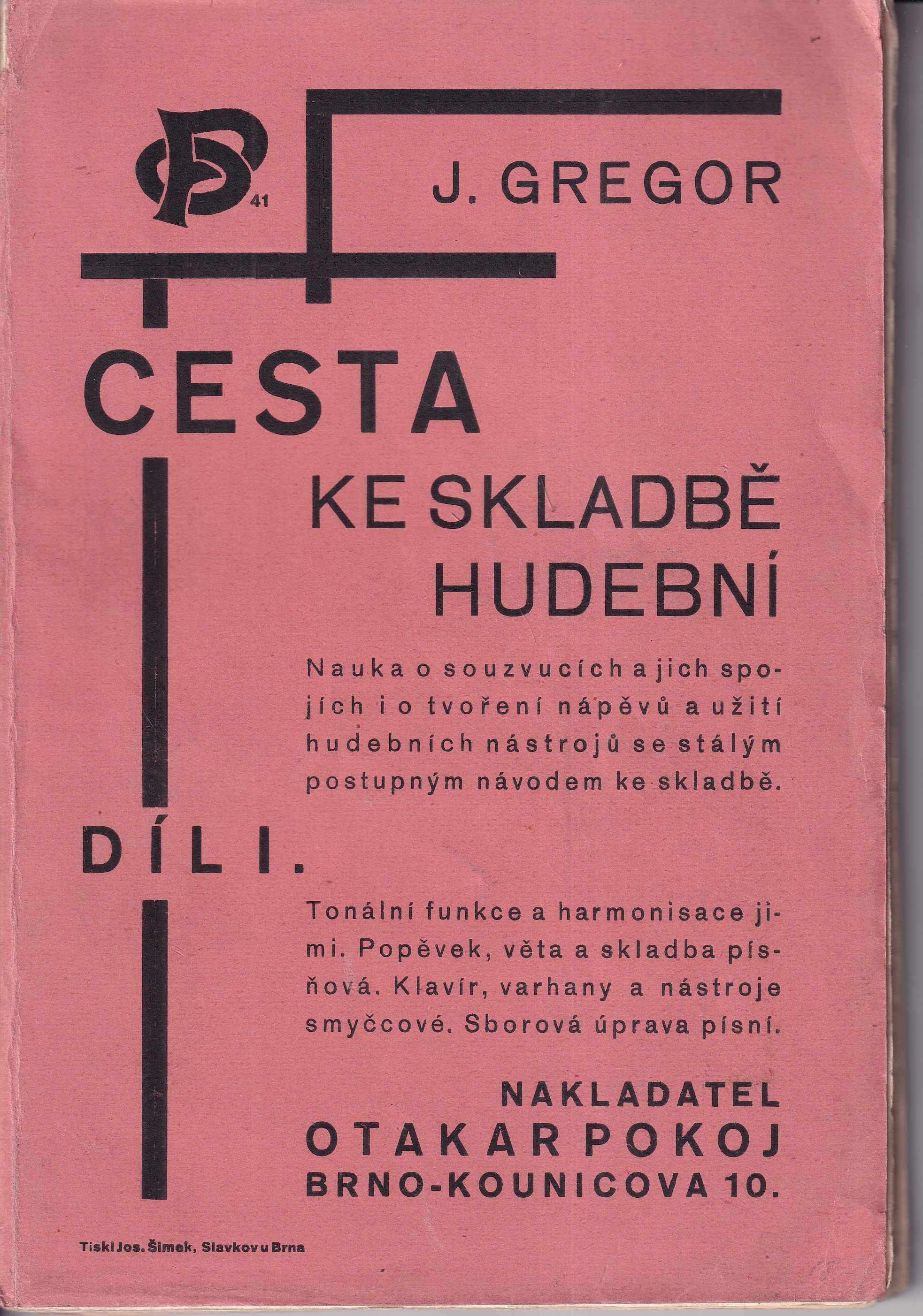 Cesta ke skladbě hudební - díl I.