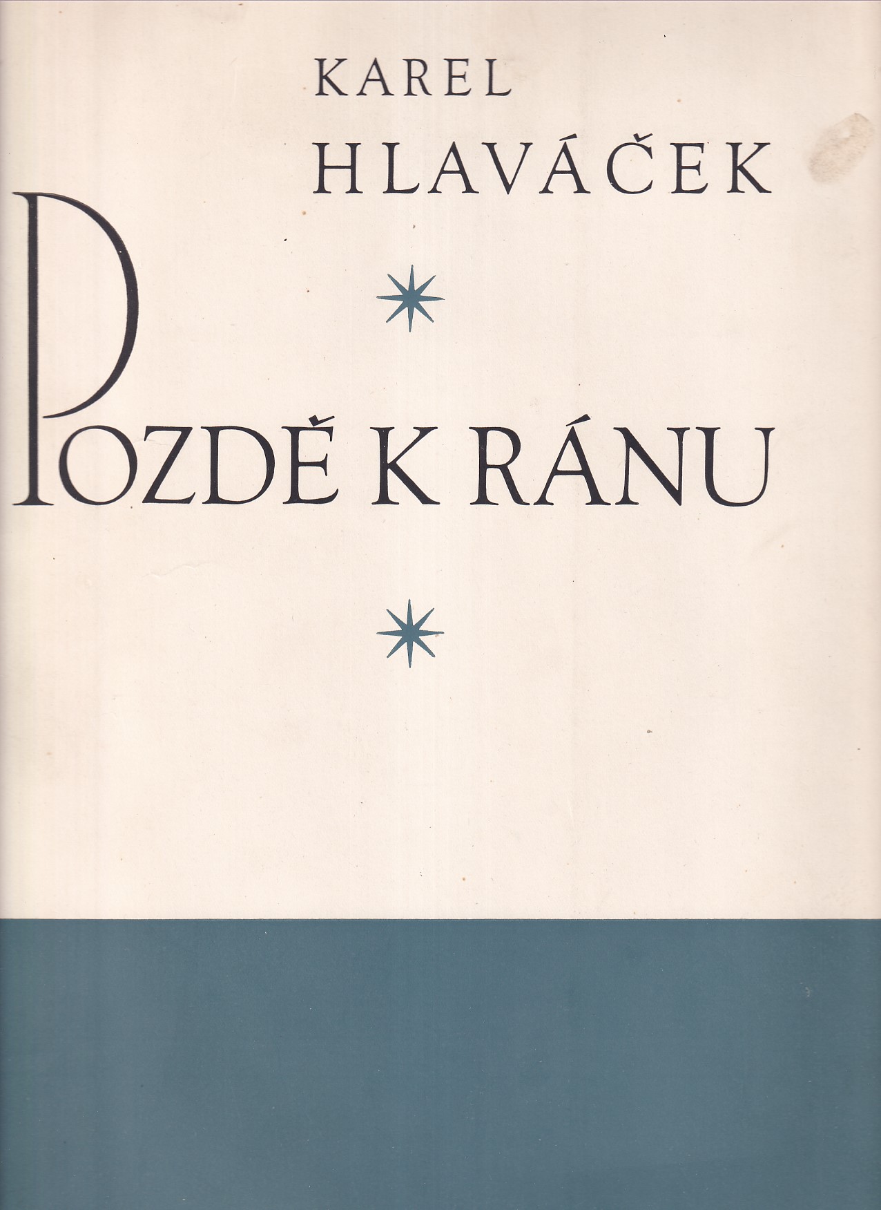 Pozdě k ránu / edice Zodiak