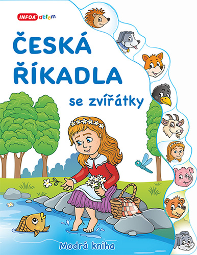 Česká říkadla se zvířátky Modrá kniha