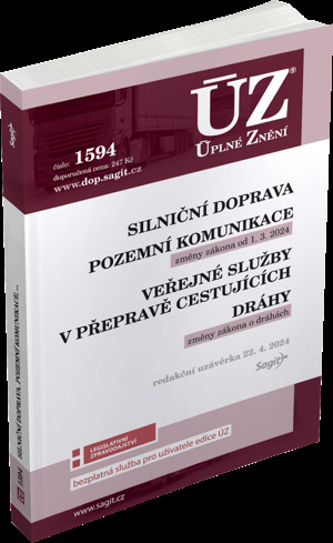 ÚZ 1594 Silniční doprava, Pozemní komunikace, Veřejné služby v přepravě