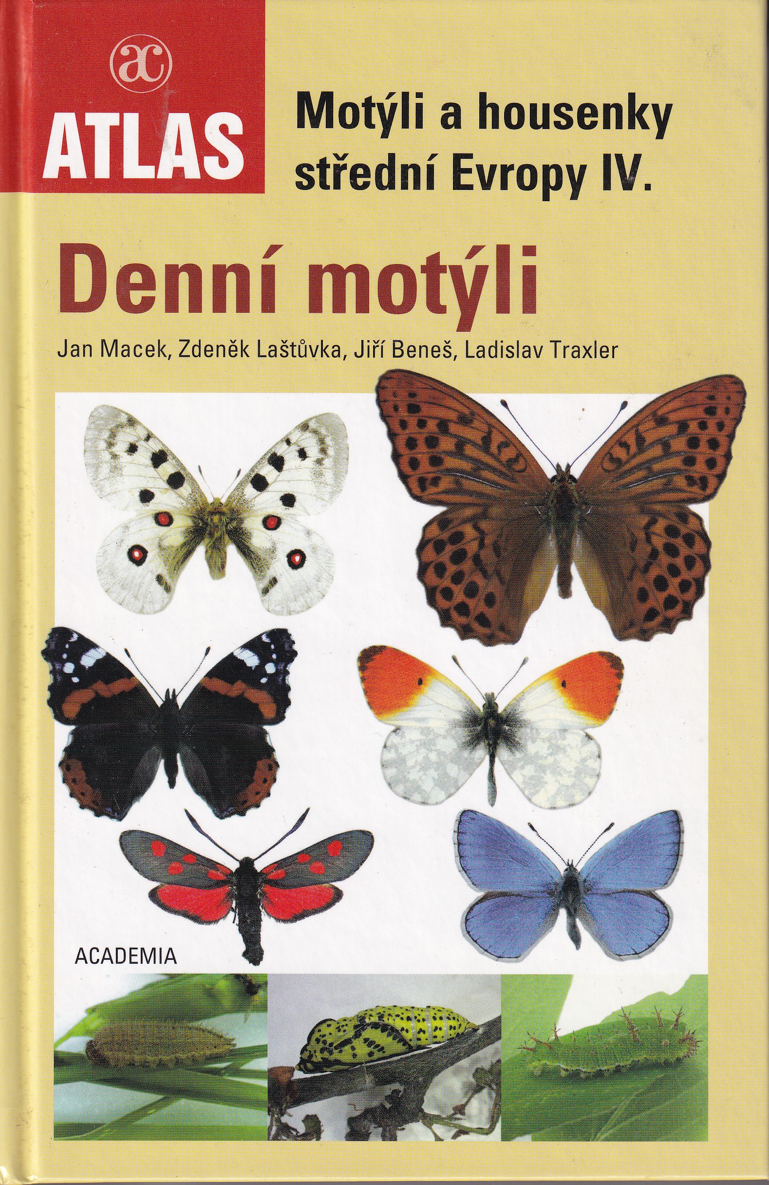 Motýli a housenky střední Evropy IV.  Denní motýli  Jan Macek, Zdeněk Laštůvka, Jiří Beneš, Ladislav Traxler