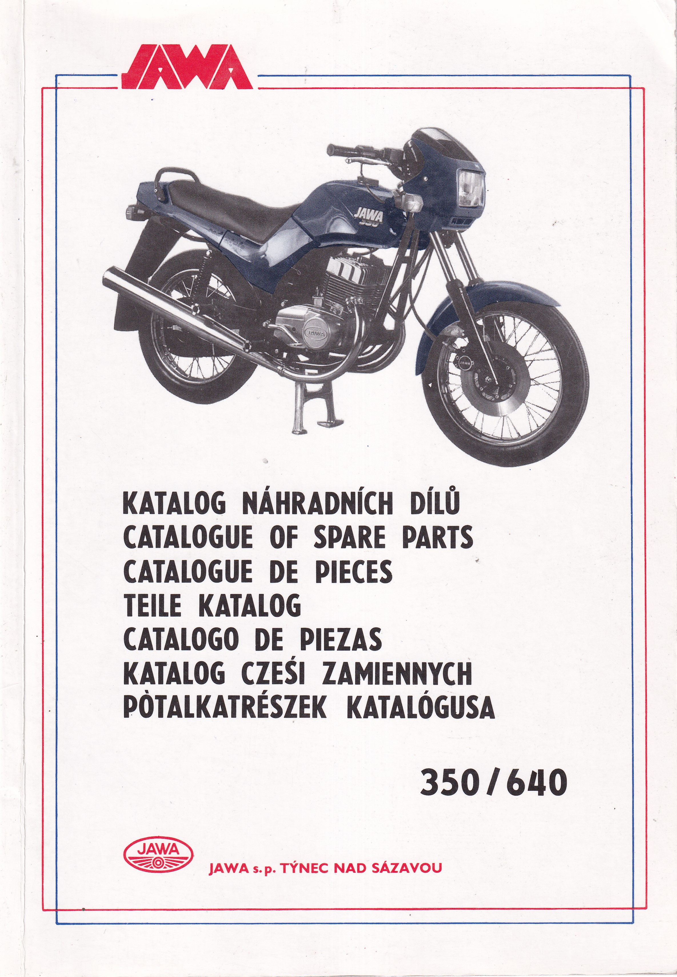 Katalog náhradních dílů JAWA 350/640