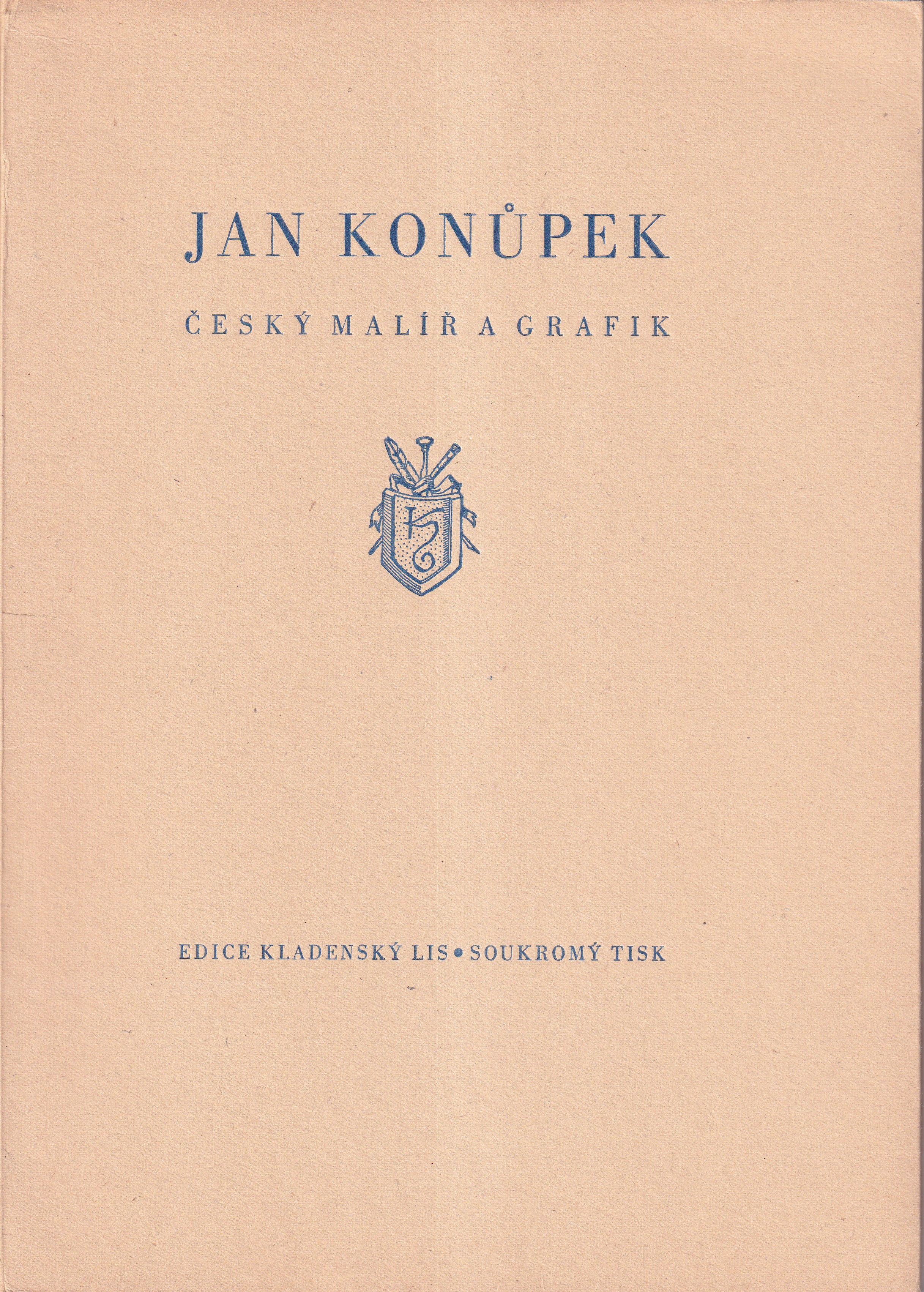 Jan Konůpek : Český malíř a grafik / podpis