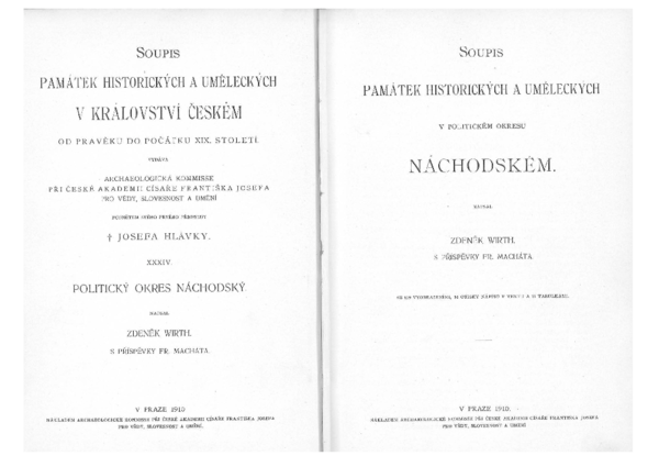 Soupis památek historických a uměleckých v království Českém od pravěku do počátku XIX. století. XXXIV, Politický okres Náchodsk