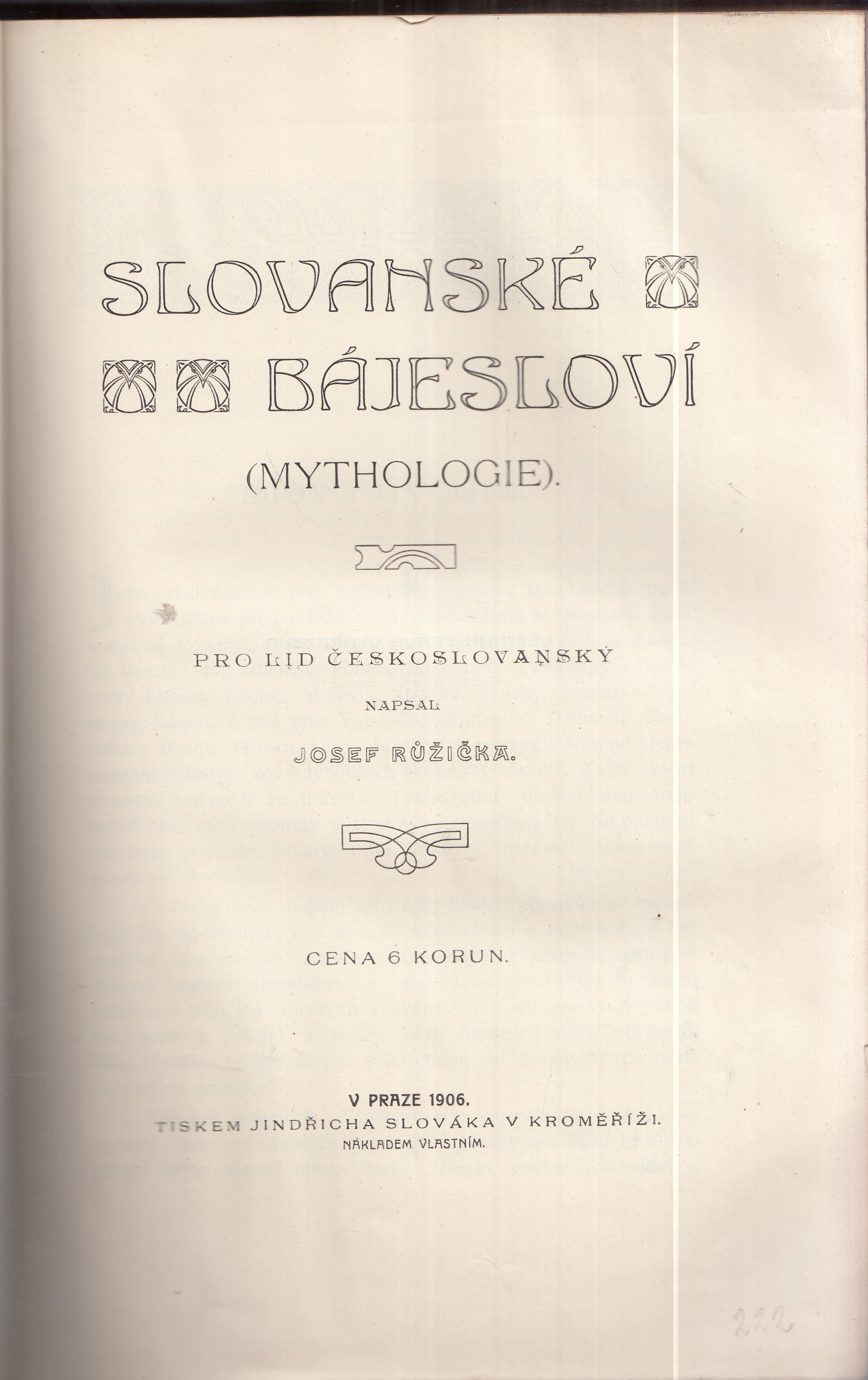 Slovanské bájesloví : (mythologie)