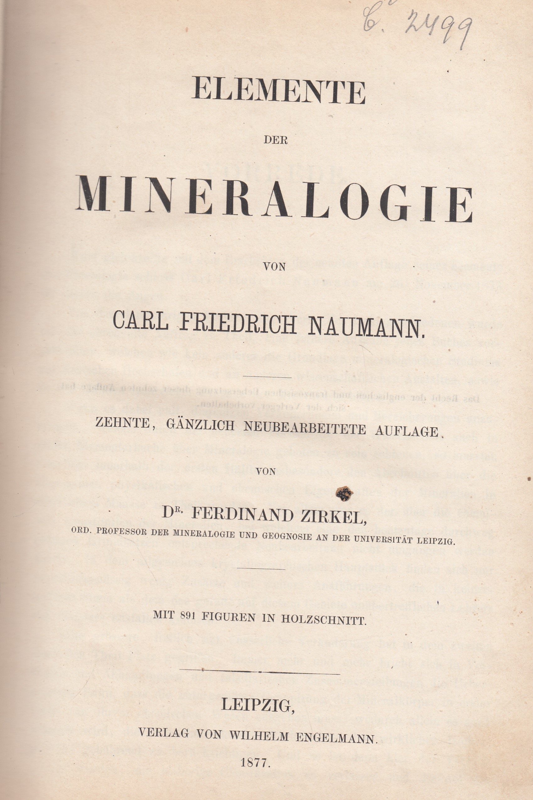 Elemente der Mineralogie