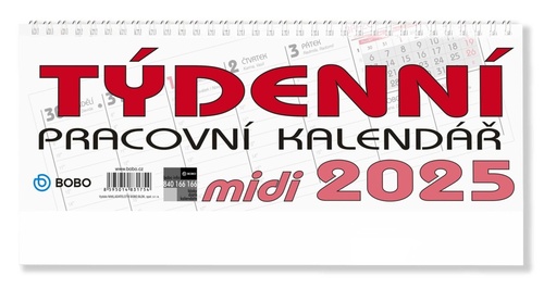 Pracovní kalendář 2025 Midi - stolní kalendář