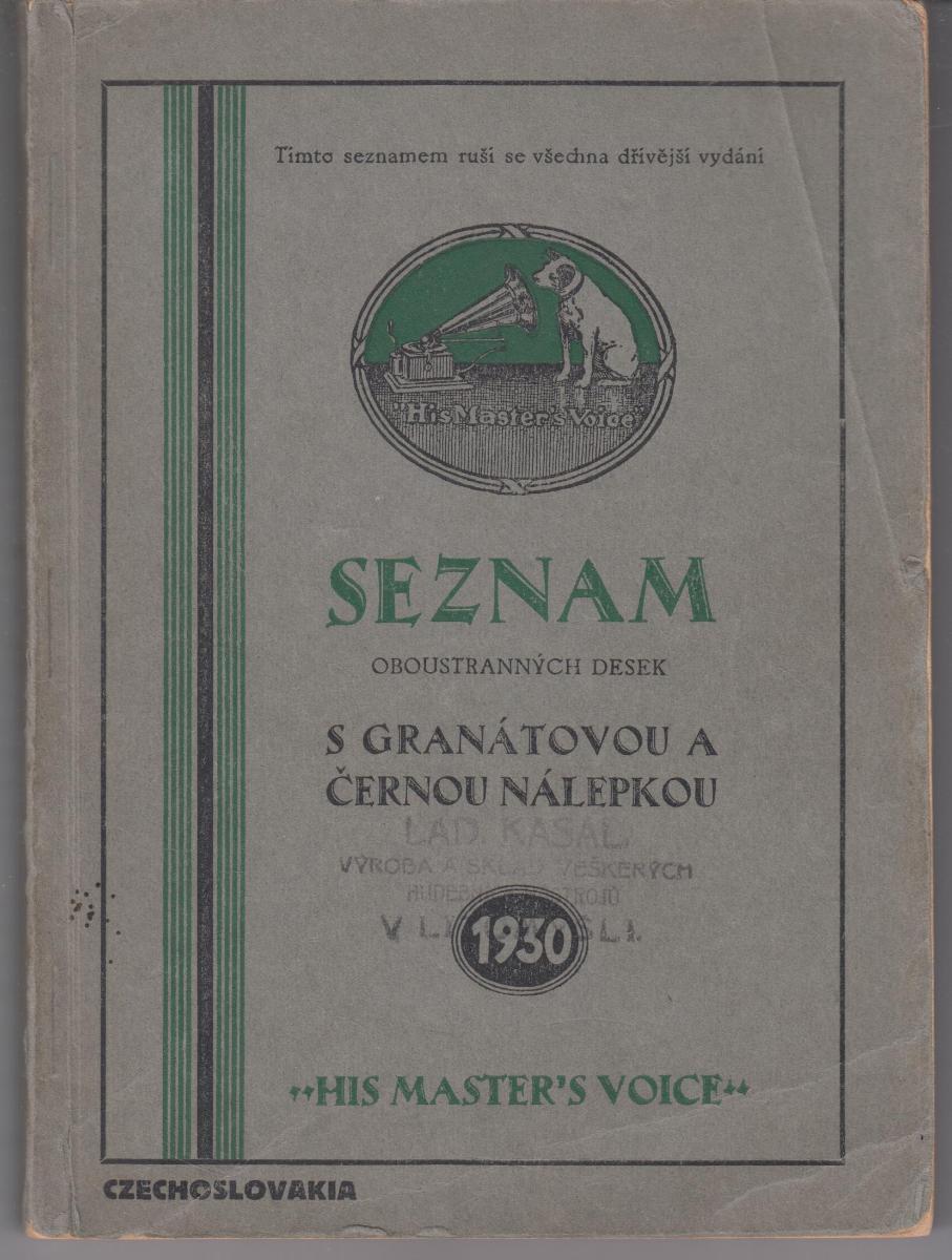 Seznam oboustranných desek s granátovou a černou nálepkou