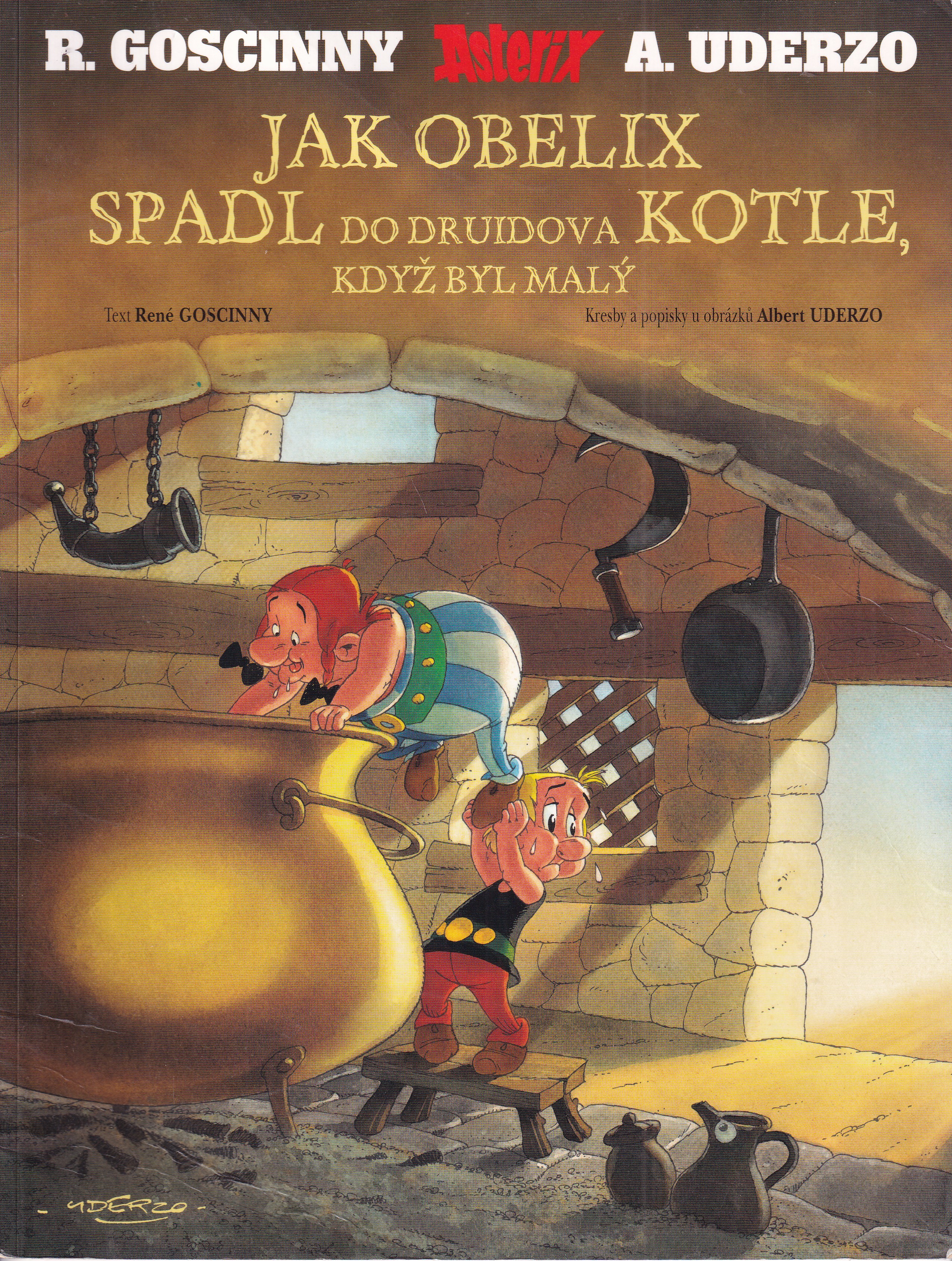 Jak Obelix spadl do druidova kotle, když byl malý
