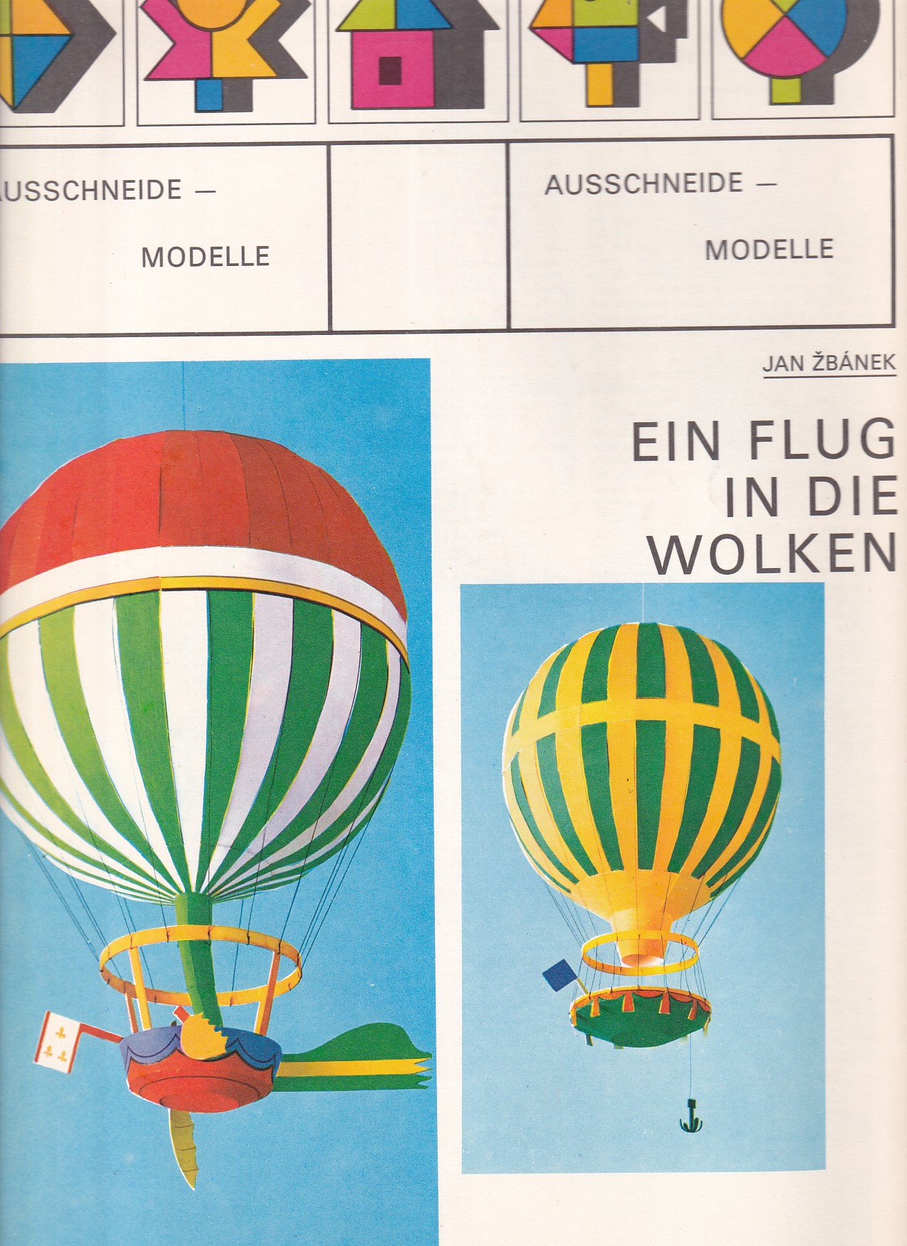 Plastické vystřihovánky - Ein Flug in die Wolken