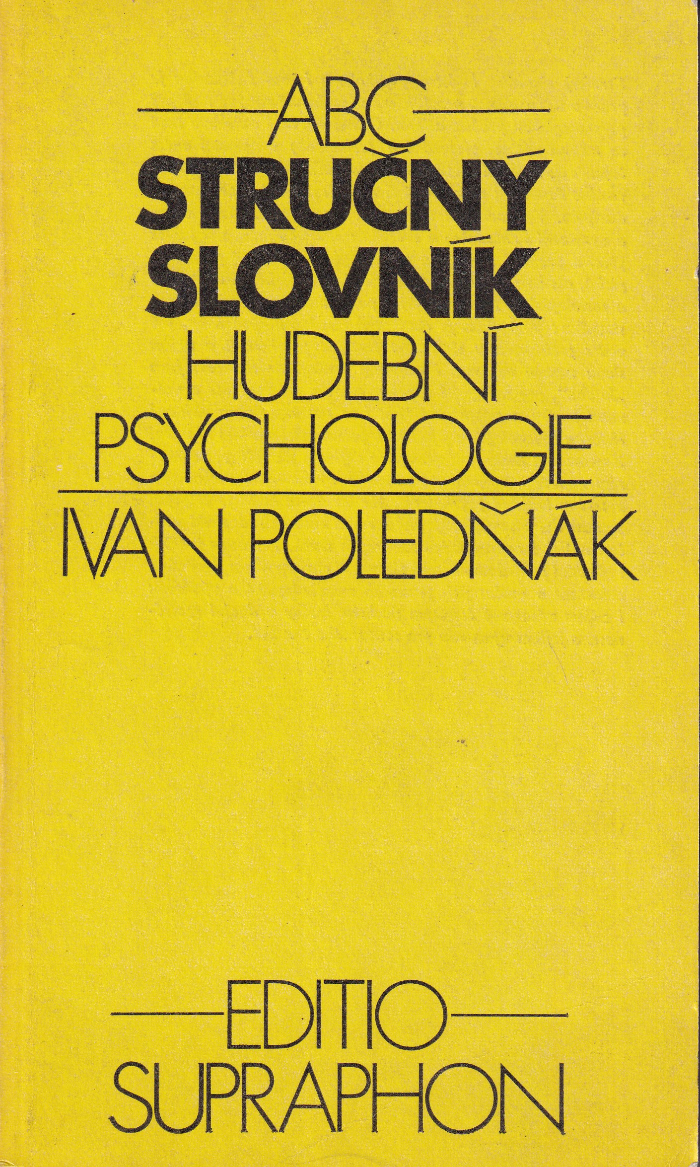 Stručný slovník hudební psychologie