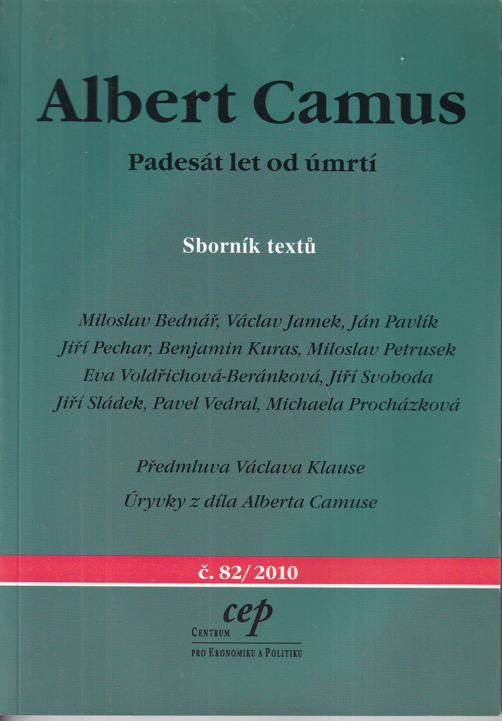 Albert Camus : padesát let od úmrtí