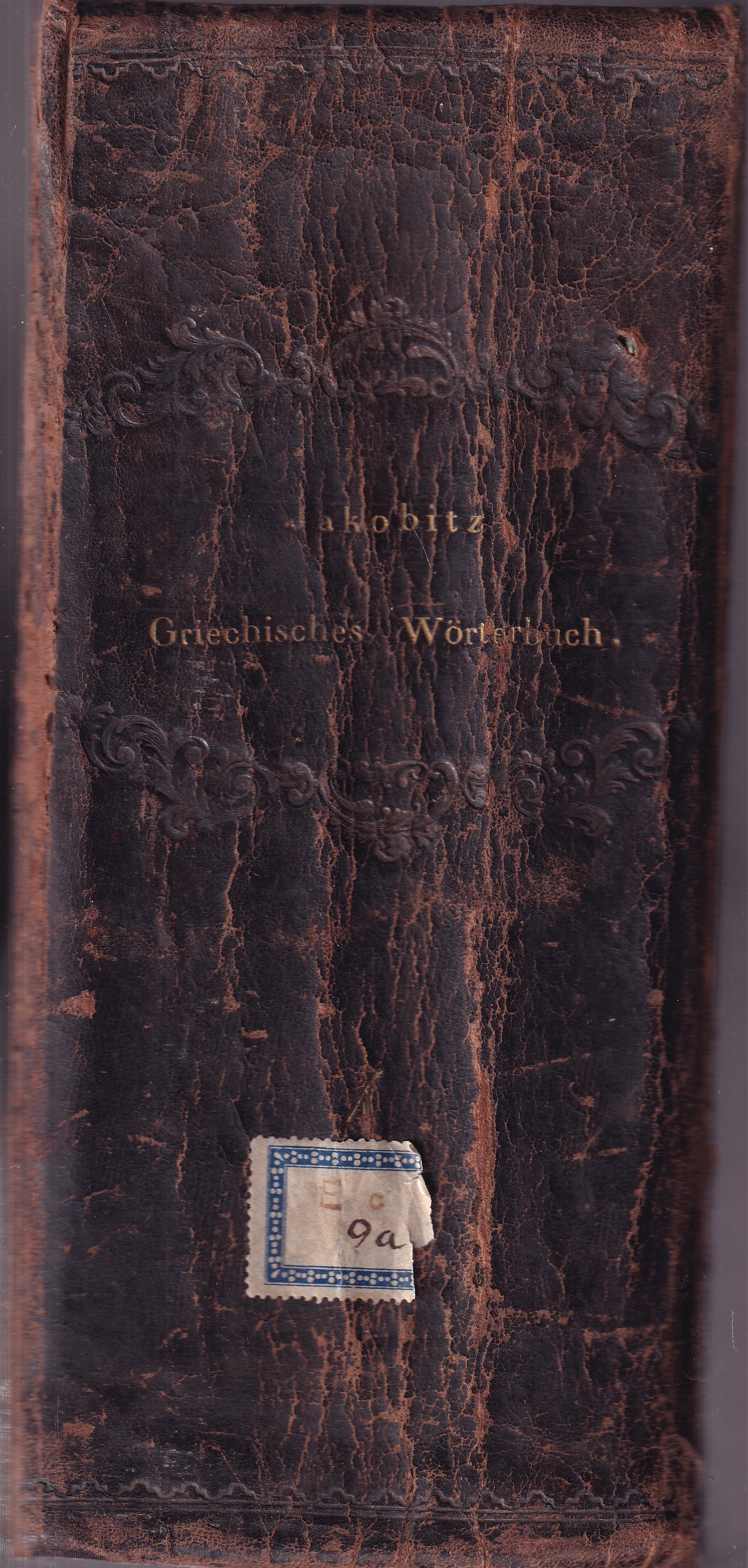 Handworterbuch der Griechischen Sprache - 1. díl