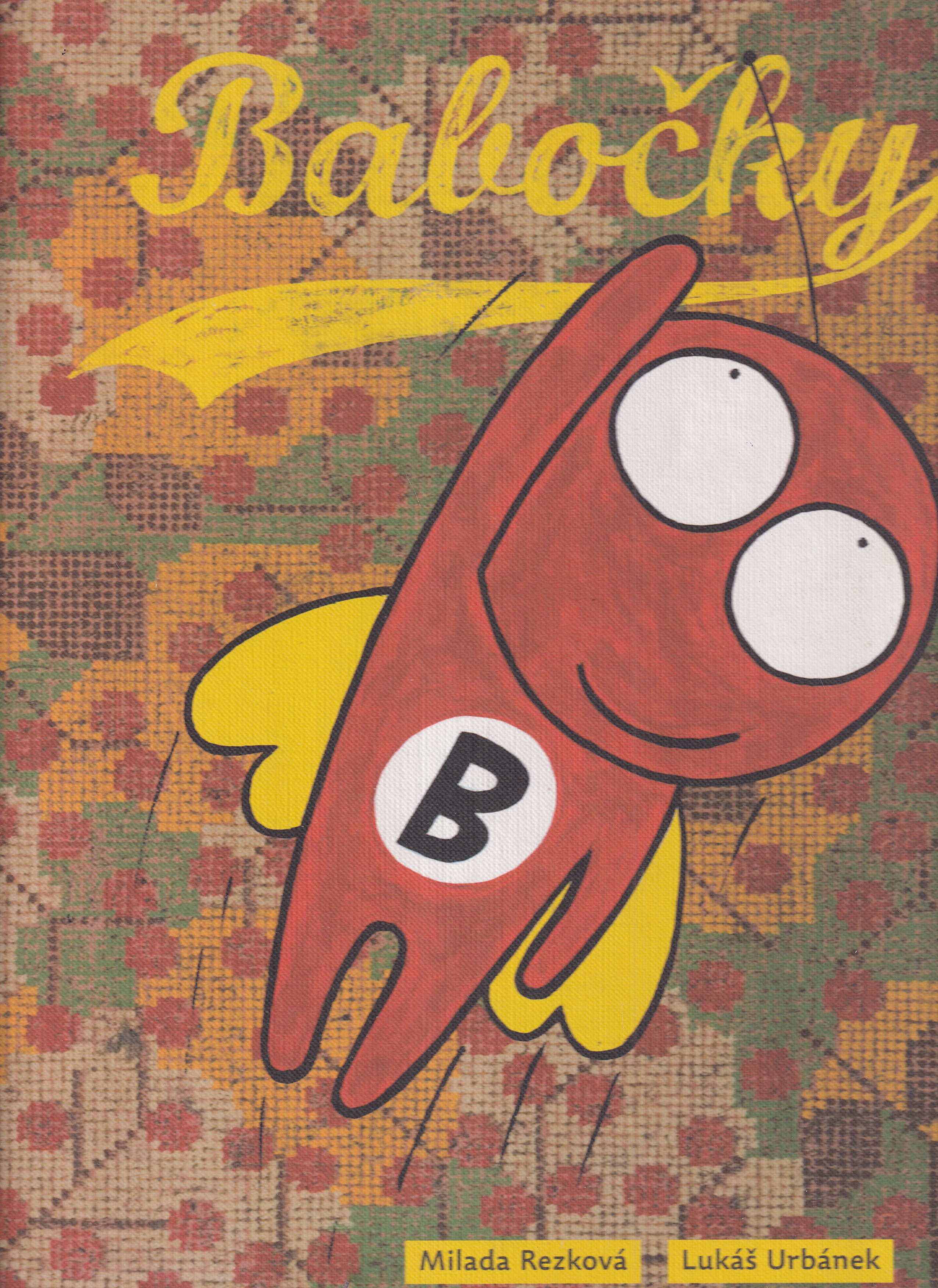 Babočky - podpis a kresba ilustrátora
