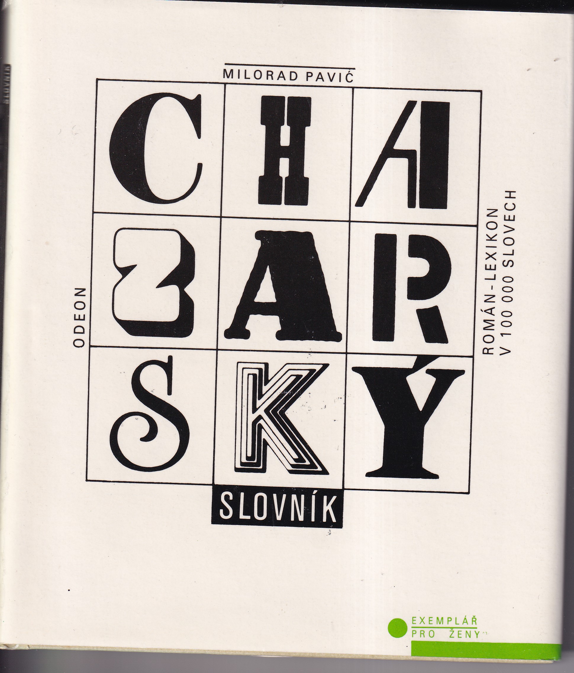 Chazarský slovník : román-lexikon v 100 000 slovech exemplář pro ženy