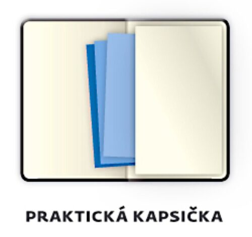 Denní diář 2026 A5 Memory bílý s gumičkou