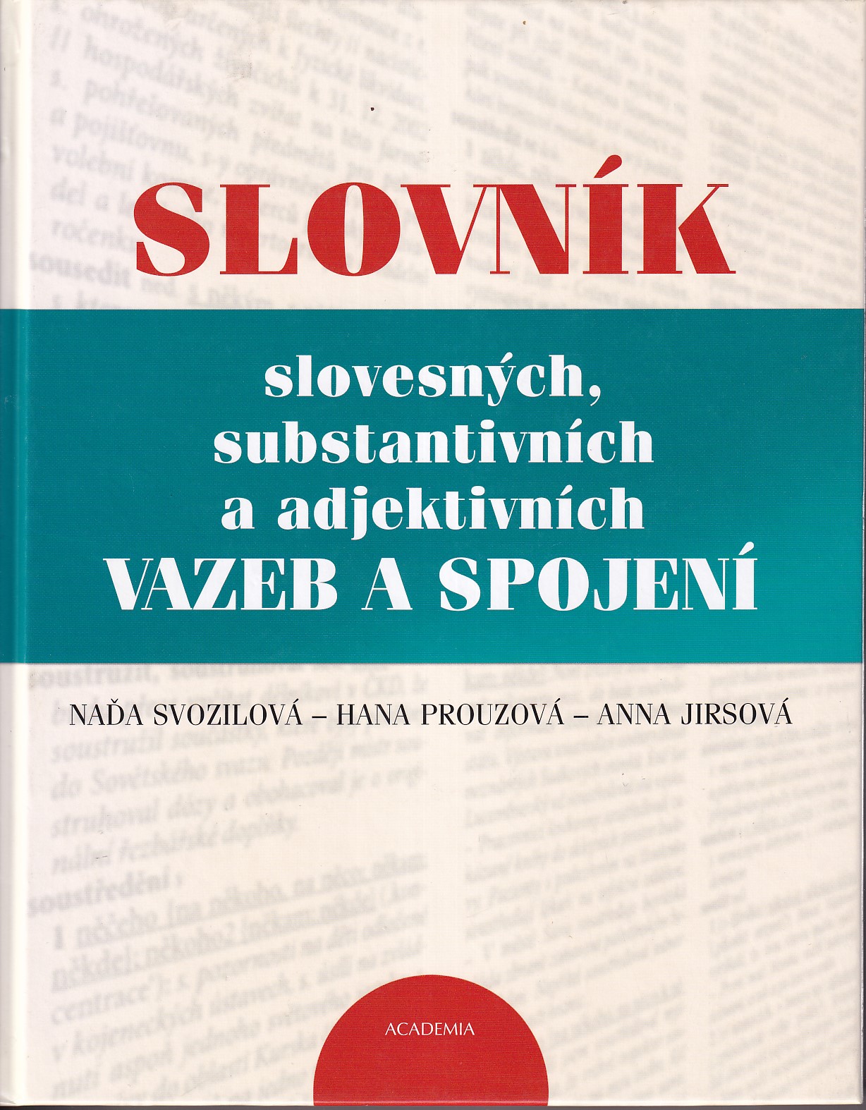 Slovník slovesných, substantivních a adjektivních vazeb a spojení