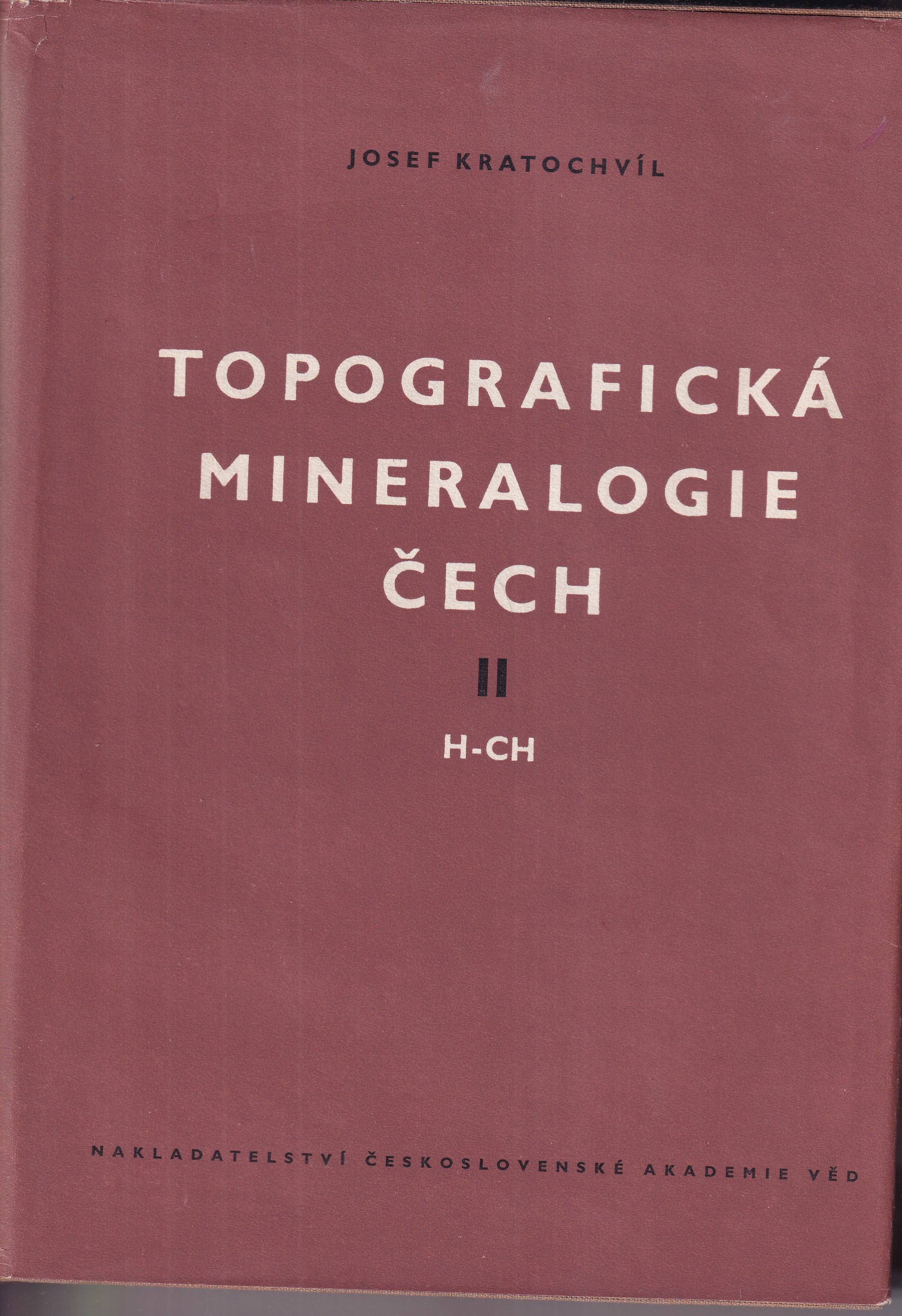 Topografická mineralogie Čech  II. H - CH