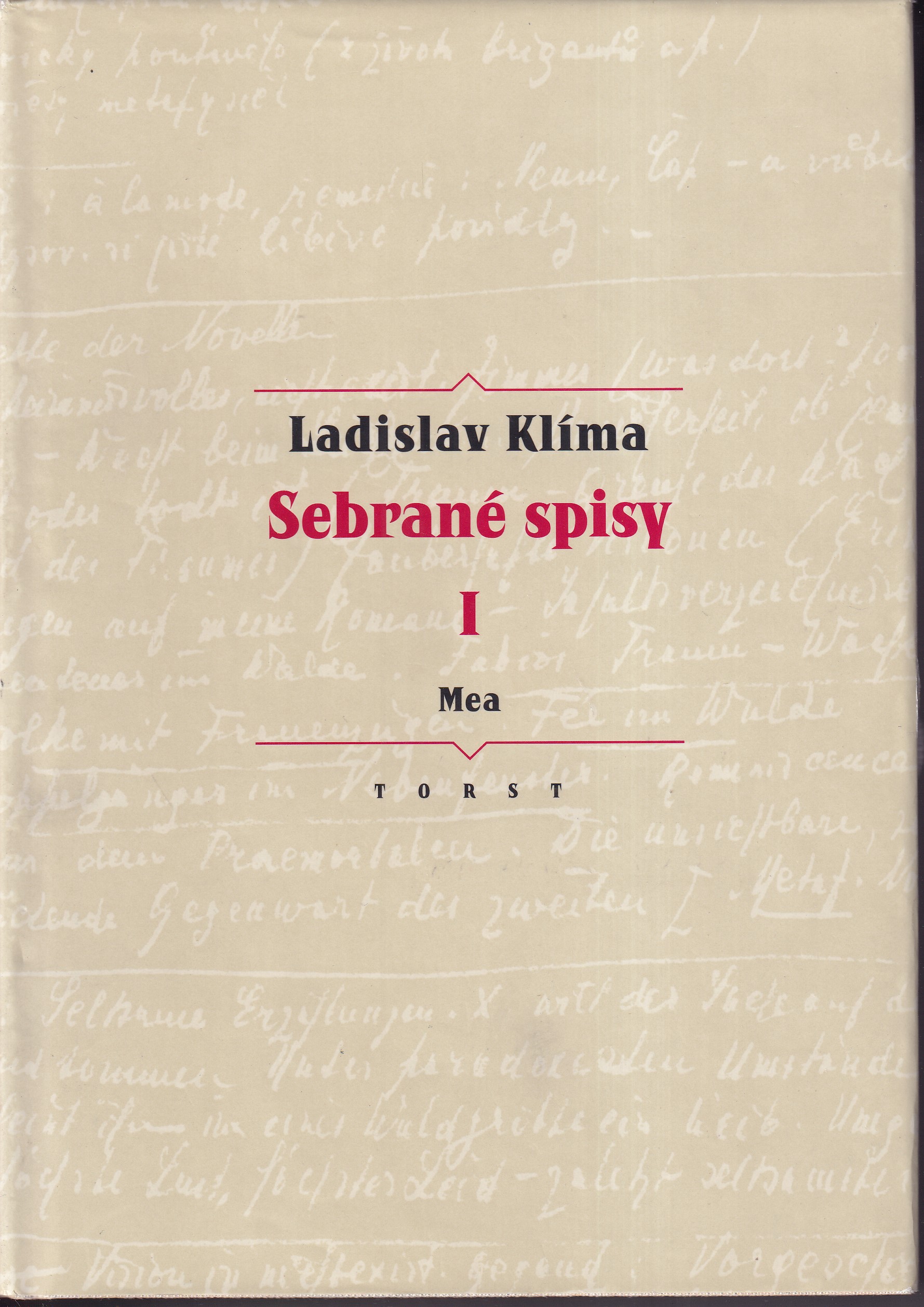 Sebrané spisy. I, Mea